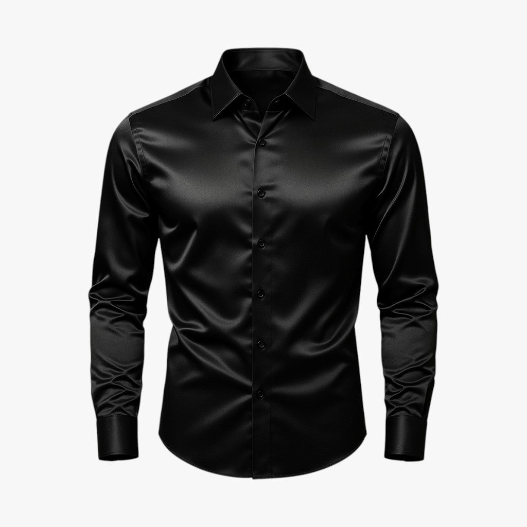 Gaël | Camicia Casual Chic - Look Moderno, Sensazione Premium - Nero - Entspanntes Hemd Frauen Hemd Hemd für Männer Hemden Hemden & Oberteile Hemden für Männer Hemden und Oberteile Herrenhemd Kleidung Komfort Komfort-Hemd Lässig Mode Männer Hemden Oberbekleidung Stilvoll Stylische Hemden Stylisches Hemd - Concept Palermo