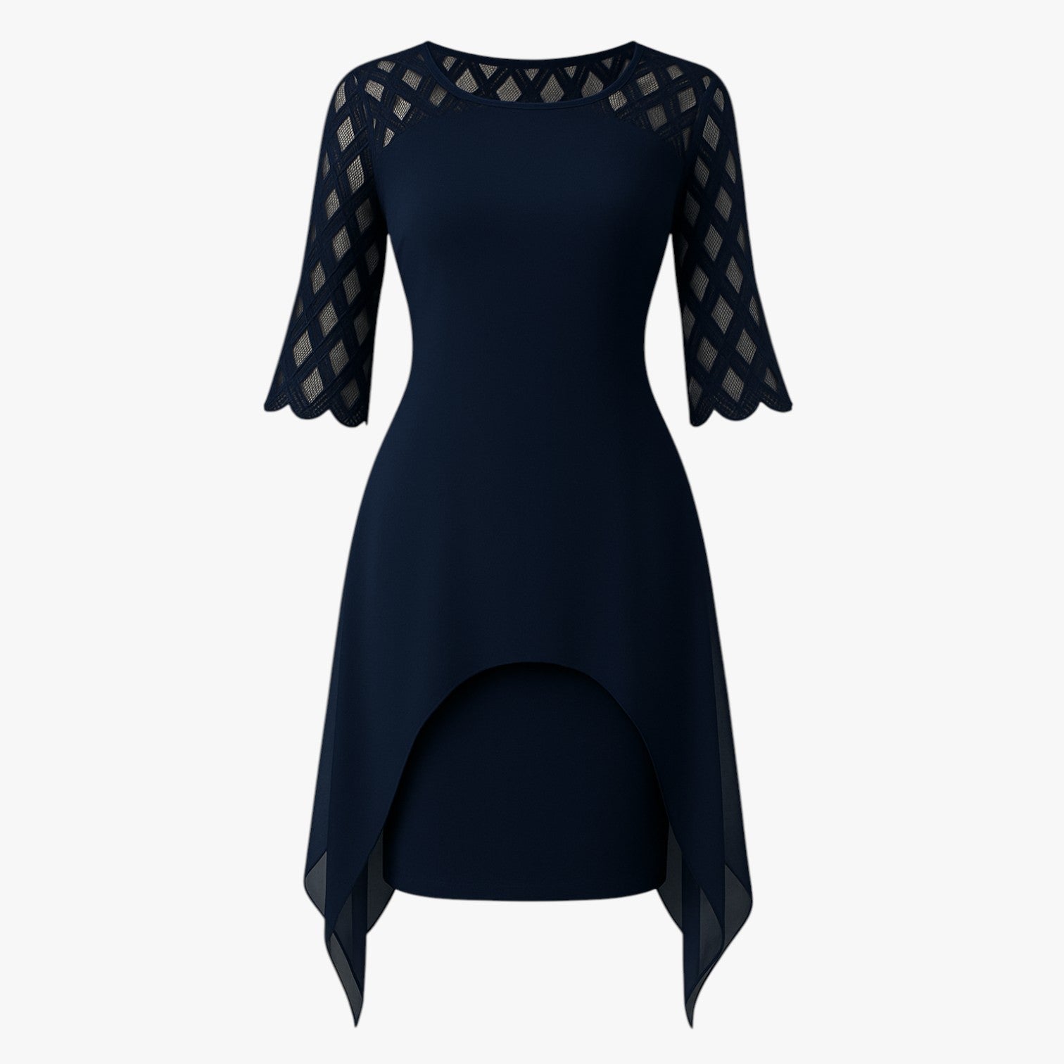 Elegantemente | Abito Elegante Taglie Forti - Stile Sicuro e Versatile - Blu scuro - ALL Damen Damenbekleidung Damenkollektion Kleid Kleider in Übergröße Kleidung Plusgröße - Concept Palermo