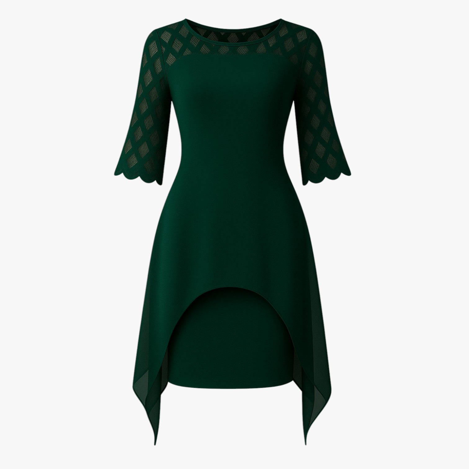 Elegantemente | Abito Elegante Taglie Forti - Stile Sicuro e Versatile - Verde - ALL Damen Damenbekleidung Damenkollektion Kleid Kleider in Übergröße Kleidung Plusgröße - Concept Palermo