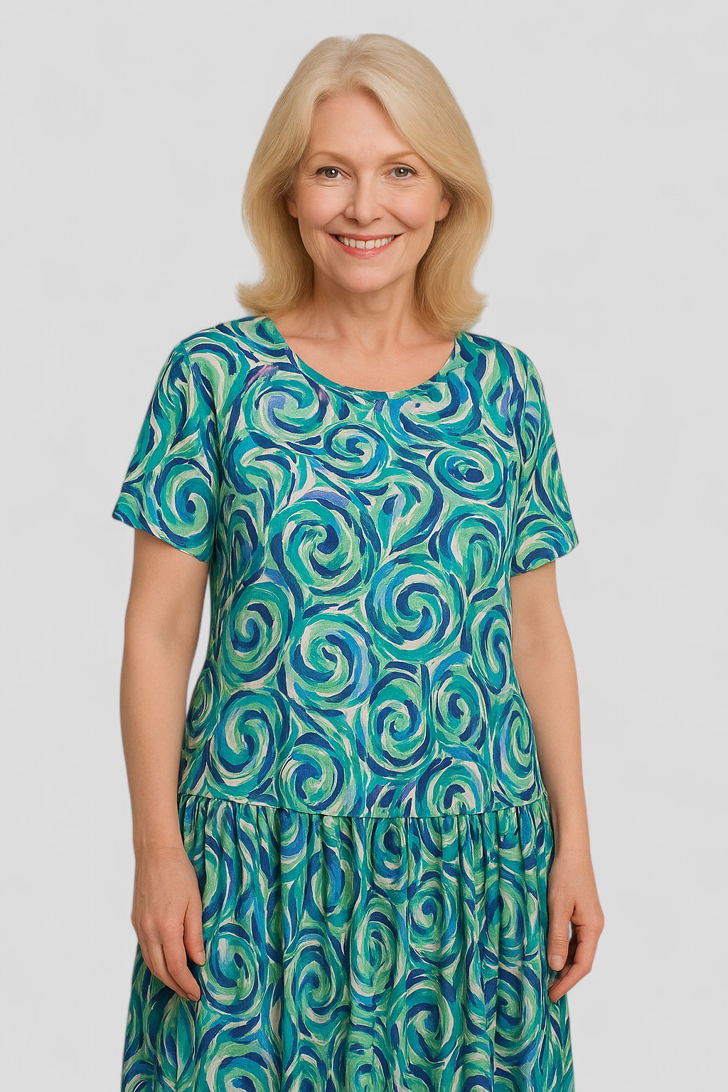 Pippa | Vestito Estivo Floreale Donna Lungo - - abbigliamento estivo abito in chiffon abito leggero moda femminile stile estivo vestito casual elegante vestito con stampa vestito estivo vestito floreale vestito versatile - Concept Palermo