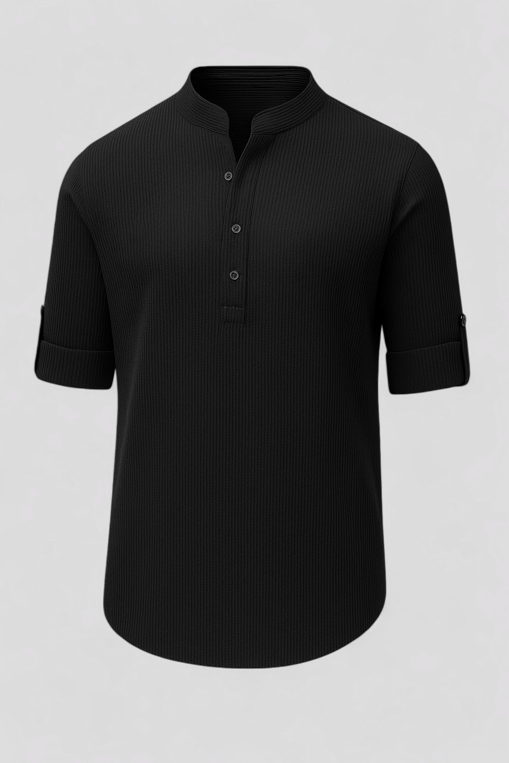 Gerardo | Camicia Uomo Estiva Elegante e Confortevole - Nero - abbigliamento casual uomo abbigliamento elegante uomo camicia comoda camicia estiva uomo camicia per lavoro camicia per ogni occasione camicia traspirante look raffinato stile versatile taglie uomo S-5XL - Concept Palermo