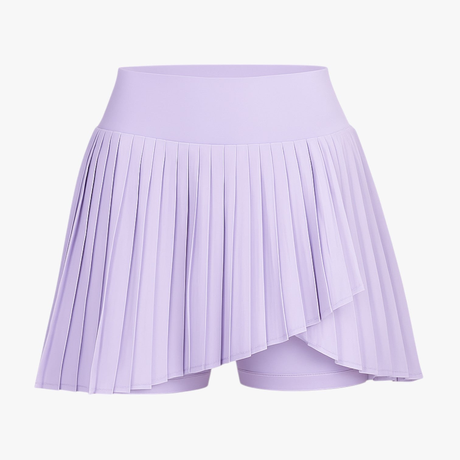 Nora | Vestito sportivo plissettato elasticizzato con tasche - Lilla - - Concept Palermo