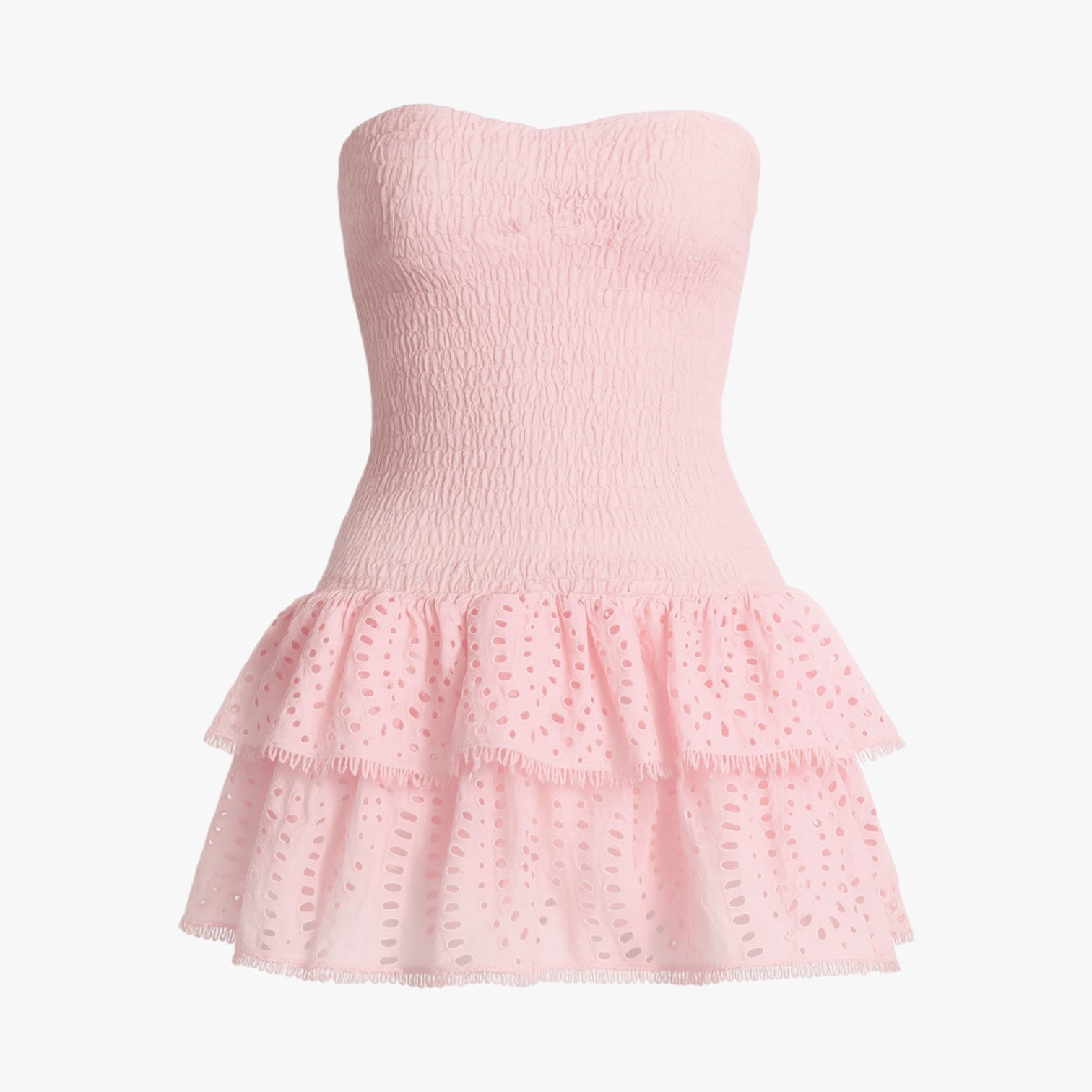 Elena | Vestito senza spalline snellente con scollature - ROSA - - Concept Palermo