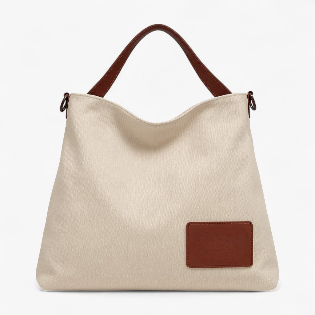 AdeleBag | Borsa a tracolla in tela - Design semplice, versatilità quotidiana - Crema bianca - Old (Google) old_google - Concept Palermo