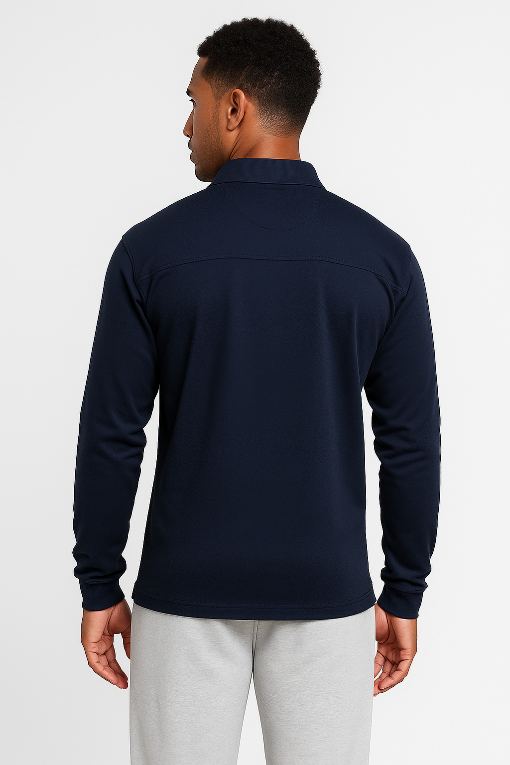 Lorenzo | Camicia Polo a Manica Lunga – Stile Classico e Comfort Quotidiano - - allsidig poloskjorte elegant poloskjorte Frank poloskjorte jeans eller chinos kvalitetsplagg langermet poloskjorte lett å style mann moderne poloskjorte polert look - Concept Palermo