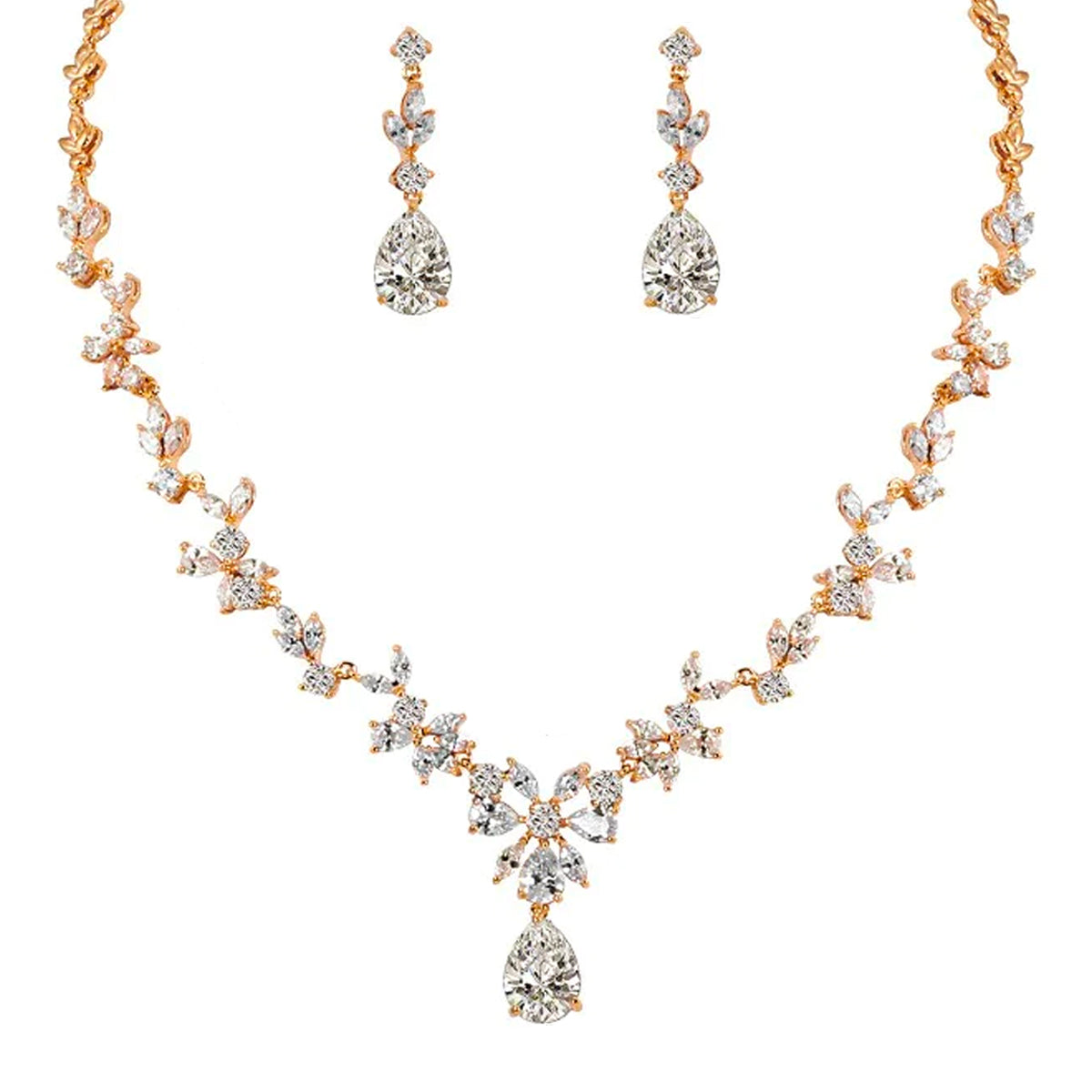 Set di gioielli con cristalli e perle per donne - Oro - Jewelry necklace Necklaces for Women - Concept Palermo