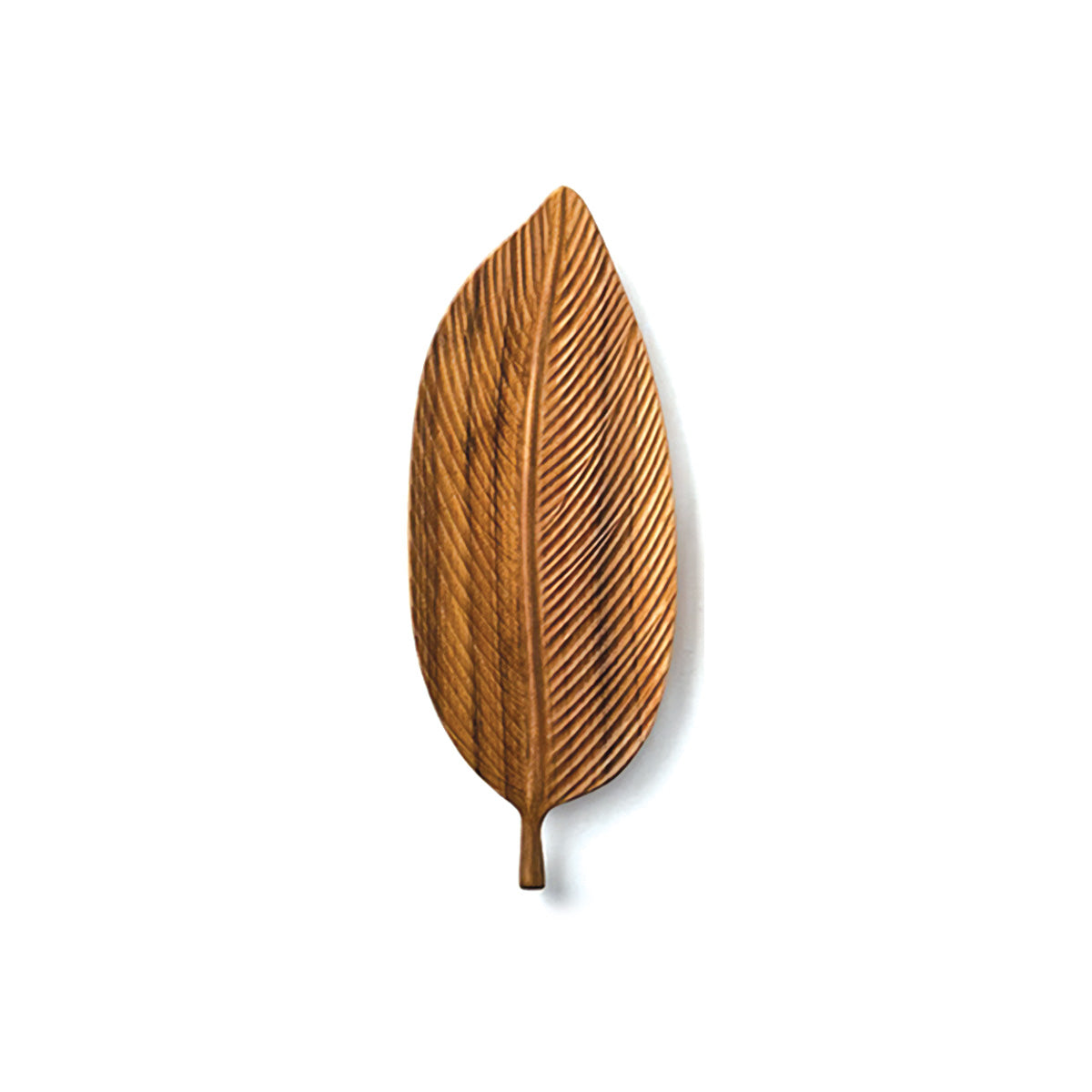 Elegante vassoio da portata in noce scuro con design di foglie dettagliato – Trasforma il tuo intrattenimento in qualcosa di speciale! - Medio - Decor Kitchen Tableware - Concept Palermo