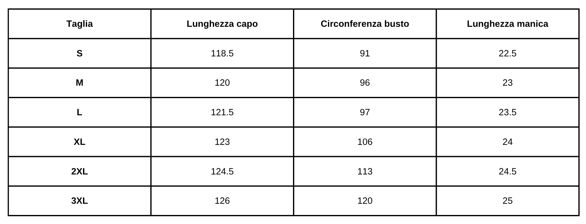 Size Guide