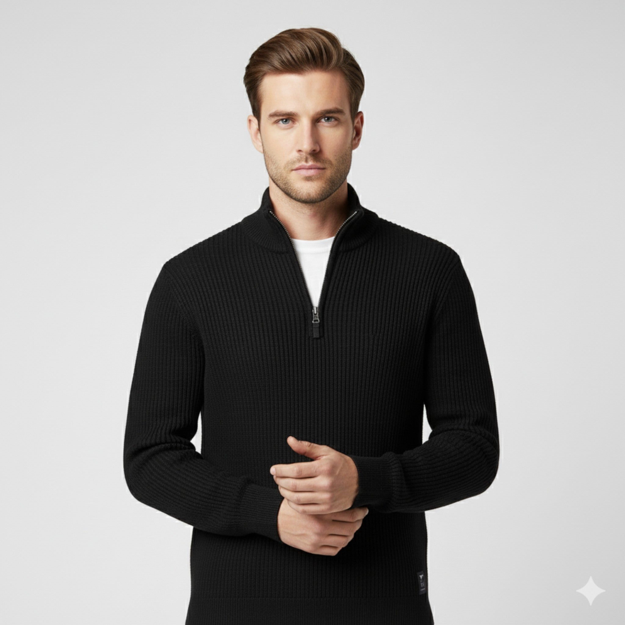 Ken | Maglione da Uomo con Mezza Zip - - Clothes clothes men Clothing Sweater sweater men sweaters - Concept Palermo