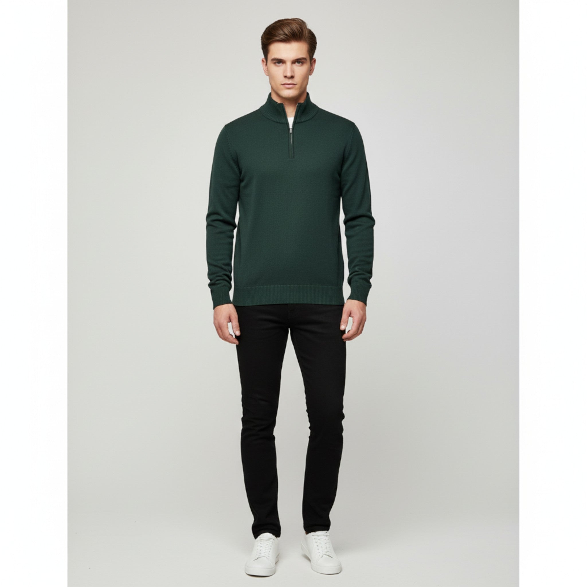 Gelo | Maglione da Uomo con Mezza Zip - - Clothes clothes men Clothing Sweater sweater men sweaters - Concept Palermo
