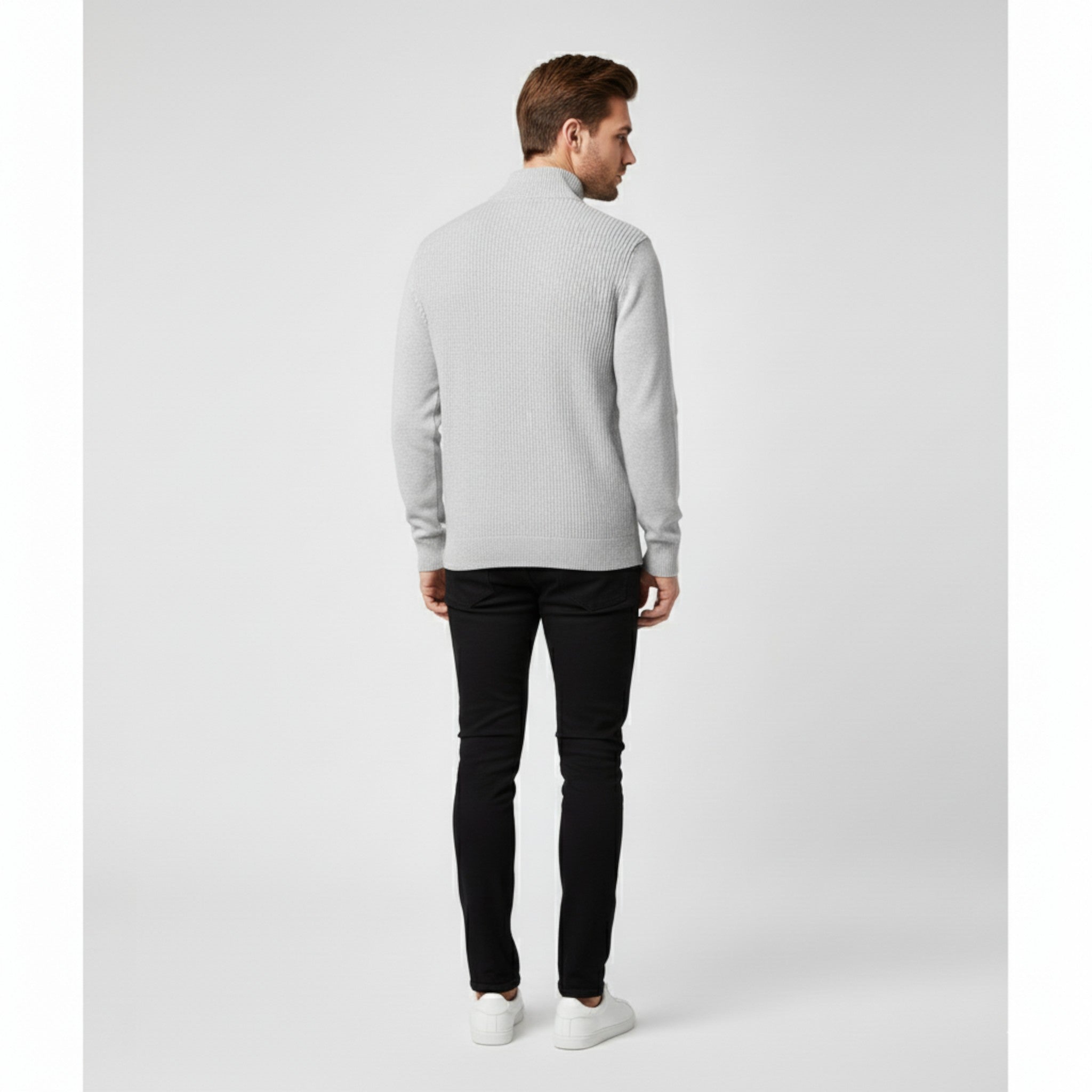 Monsy | Maglione da Uomo con Mezza Zip - - Clothes clothes men Clothing Sweater sweater men sweaters - Concept Palermo
