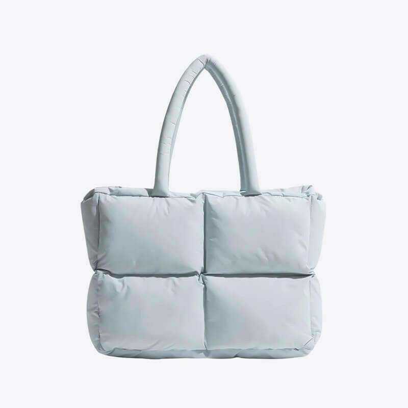 Elegante Borsa Tote Puffer Imbottita | Stile di Stoccaggio Elegante - Protegge I Vostri Oggetti Con Comfort e Sicurezza - Azzurro cielo - Bags handbags women bags Women's handbags - Concept Palermo
