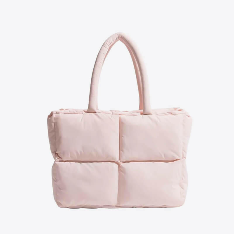 Elegante Borsa Tote Puffer Imbottita | Stile di Stoccaggio Elegante - Protegge I Vostri Oggetti Con Comfort e Sicurezza - Rosa - Bags handbags women bags Women's handbags - Concept Palermo
