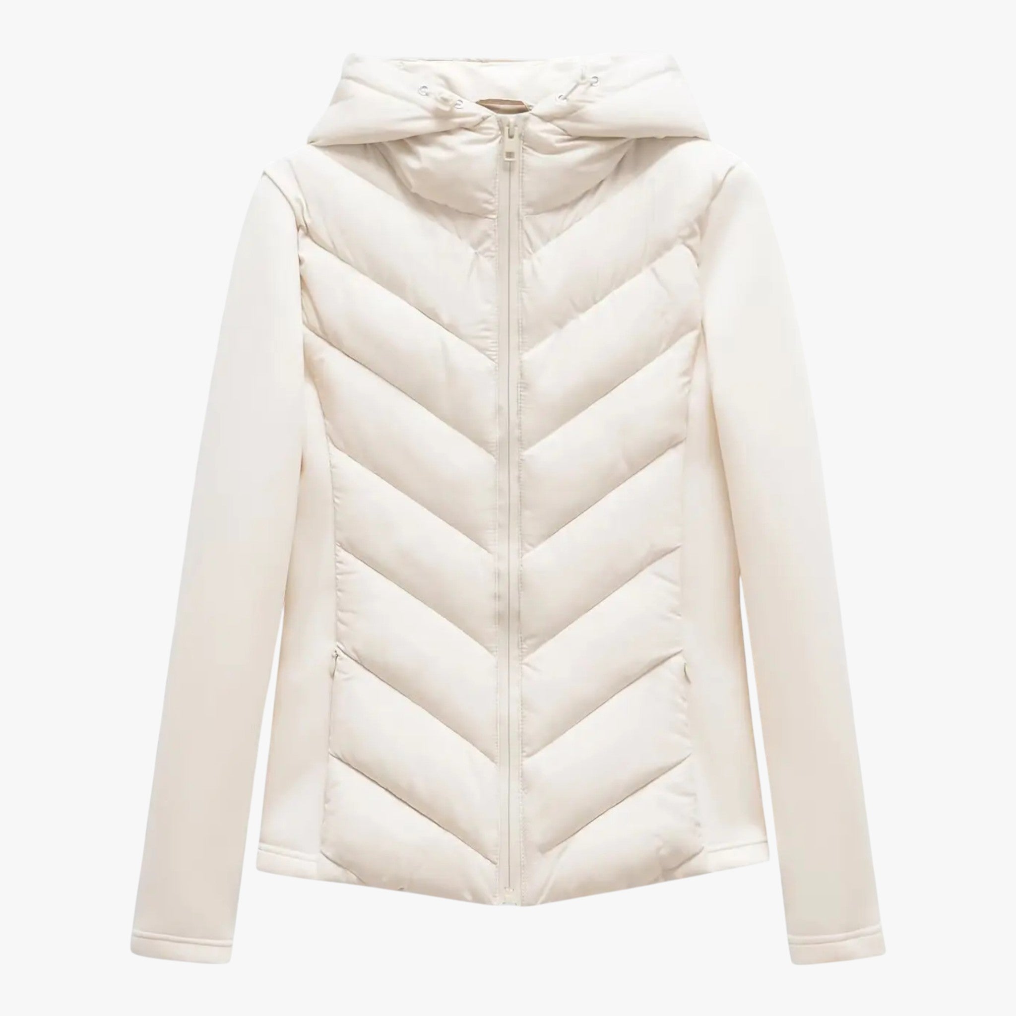 Milia | Giacca Invernale Donna con Cappuccio Trapuntata - Bianco - attività all'aperto autunno calda cappotto cappuccio comfort design elegante giacca donna inverno leggera stile taglie disponibili tessuto di alta qualità victoriana - Concept Palermo
