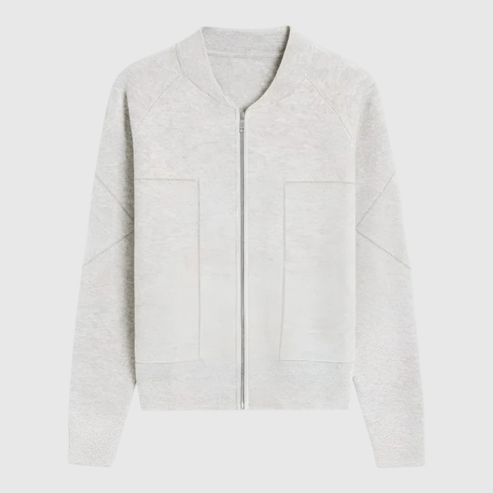 Clara | Giacca da Donna con Cerniera – Leggera e di Stile - Grigio - giacca autunnale donna giacca casual donna giacca donna con cerniera giacca elegante donna giacca leggera donna giacca pratica con zip - Concept Palermo