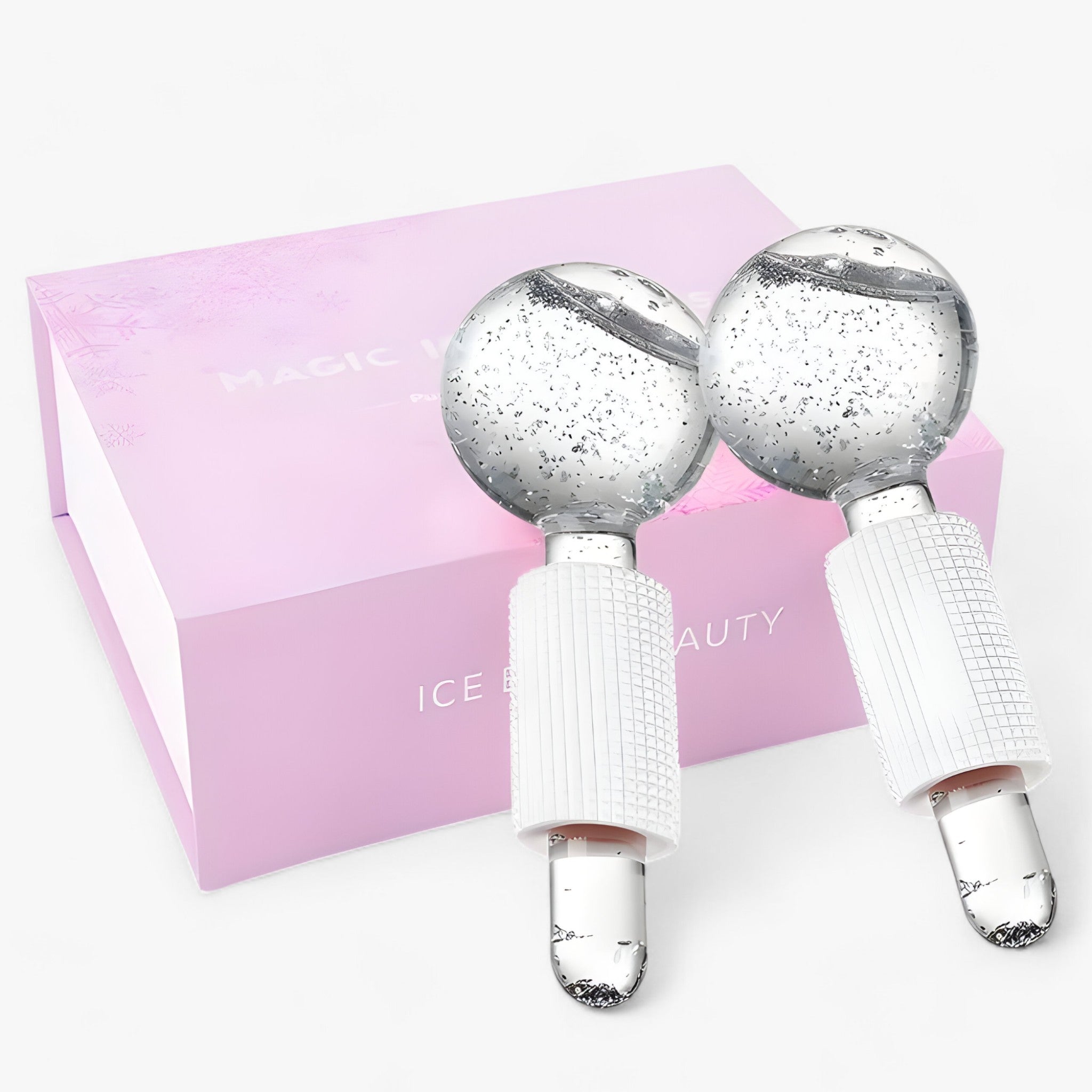 BeautyCool | Palline Cristalline Rinfrescanti - Massaggio Energetico per Viso e Occhi, 2 pezzi/confezione - NUOVA SET ARGENTO - BEAUTY face massage massage - Concept Palermo