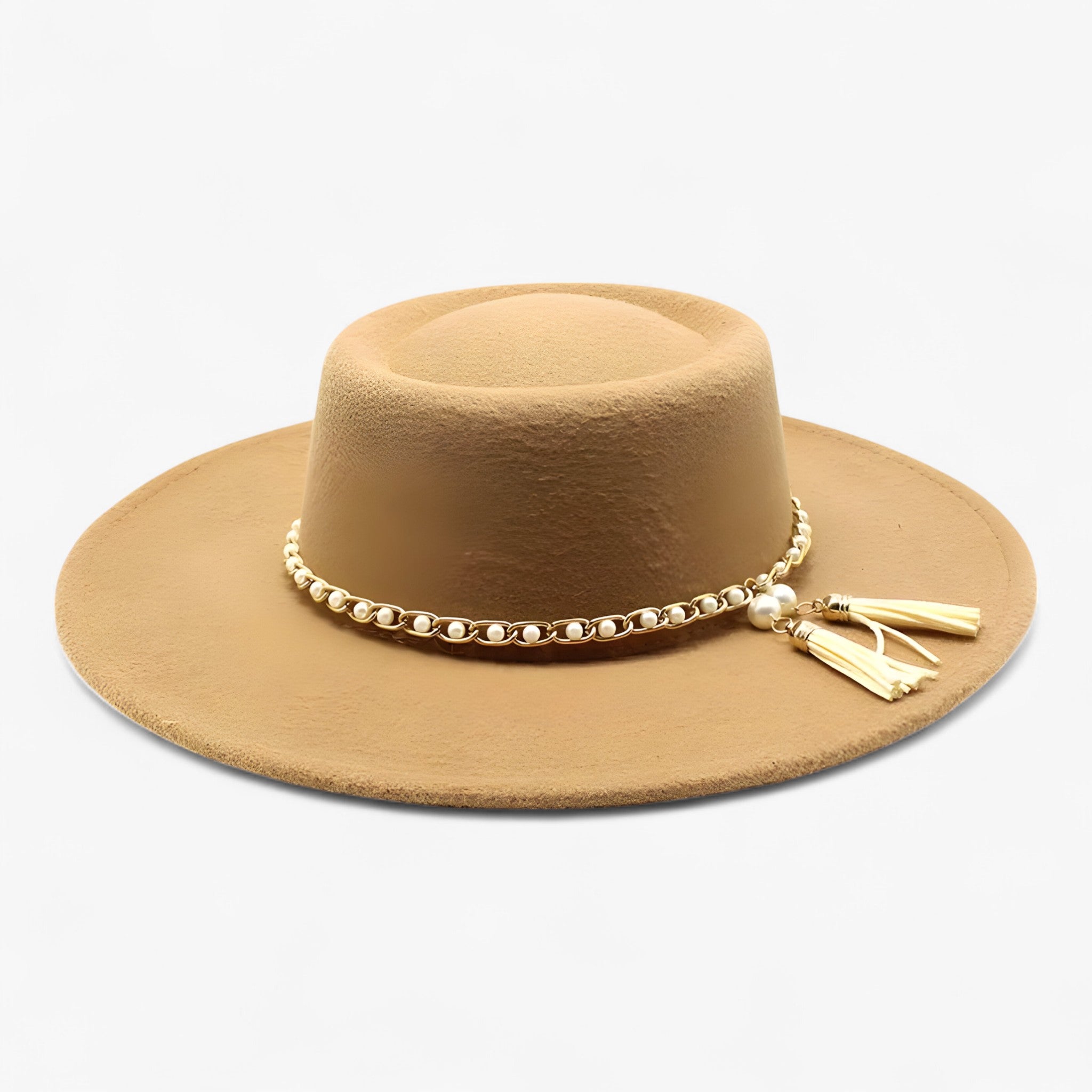 Jannela | Cappello Fedora in Lana con Perle - - - Concept Palermo