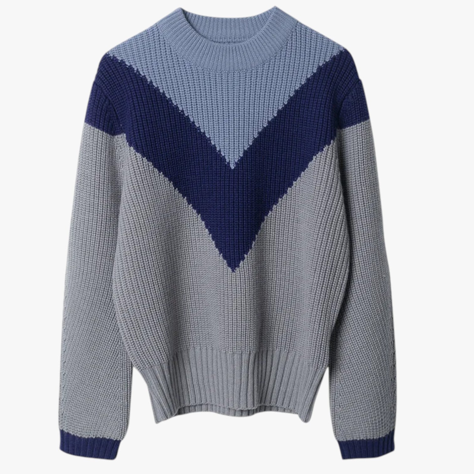 Manilyn | Calore avvolgente - Maglione in alpaca blu lavorato a maglia grossa - Grigio Blu - Sweater sweater women sweaters & cardigans - Concept Palermo