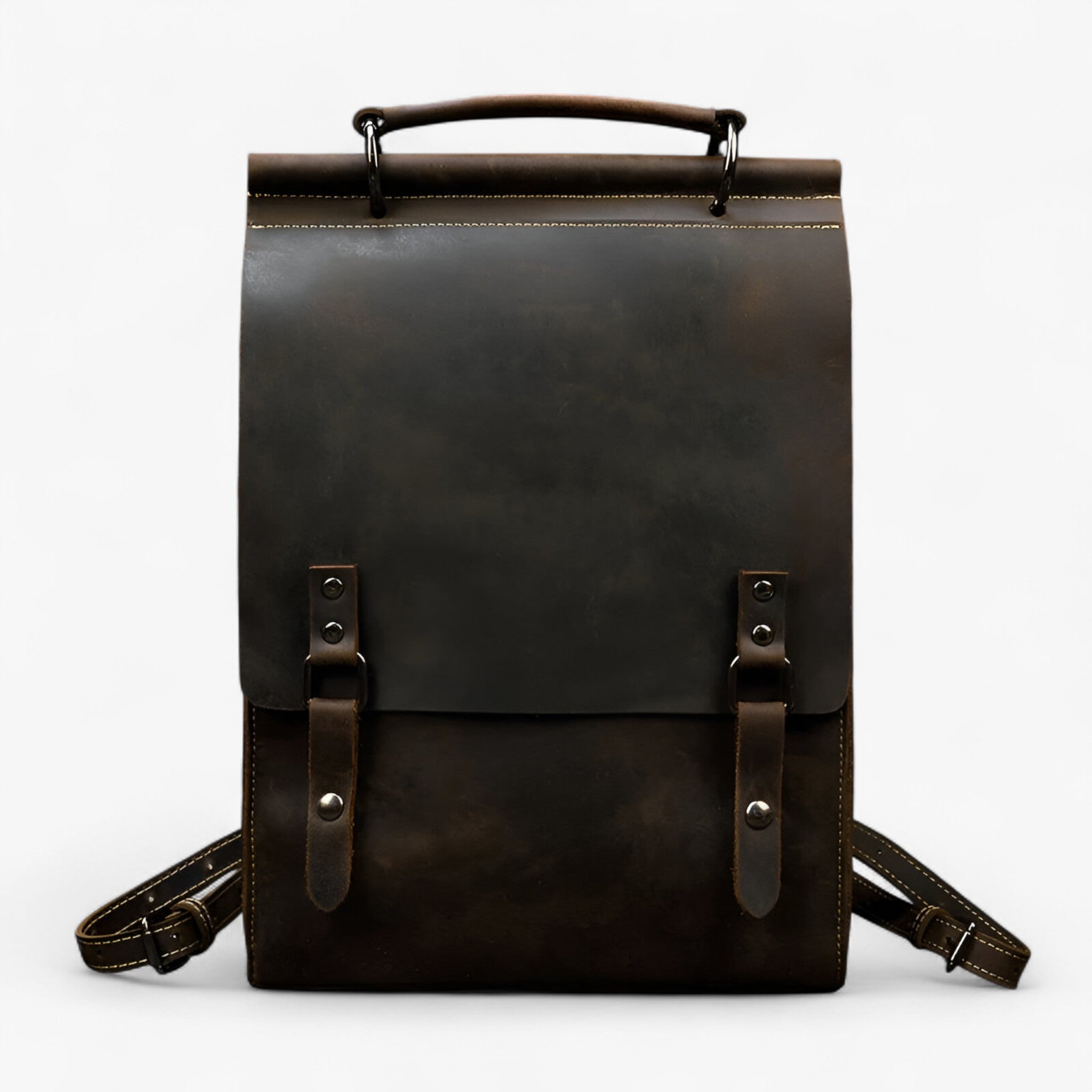Zaino da donna in pelle - Marrone scuro - Backpacks leather backpack women's backpack - Concept Palermo