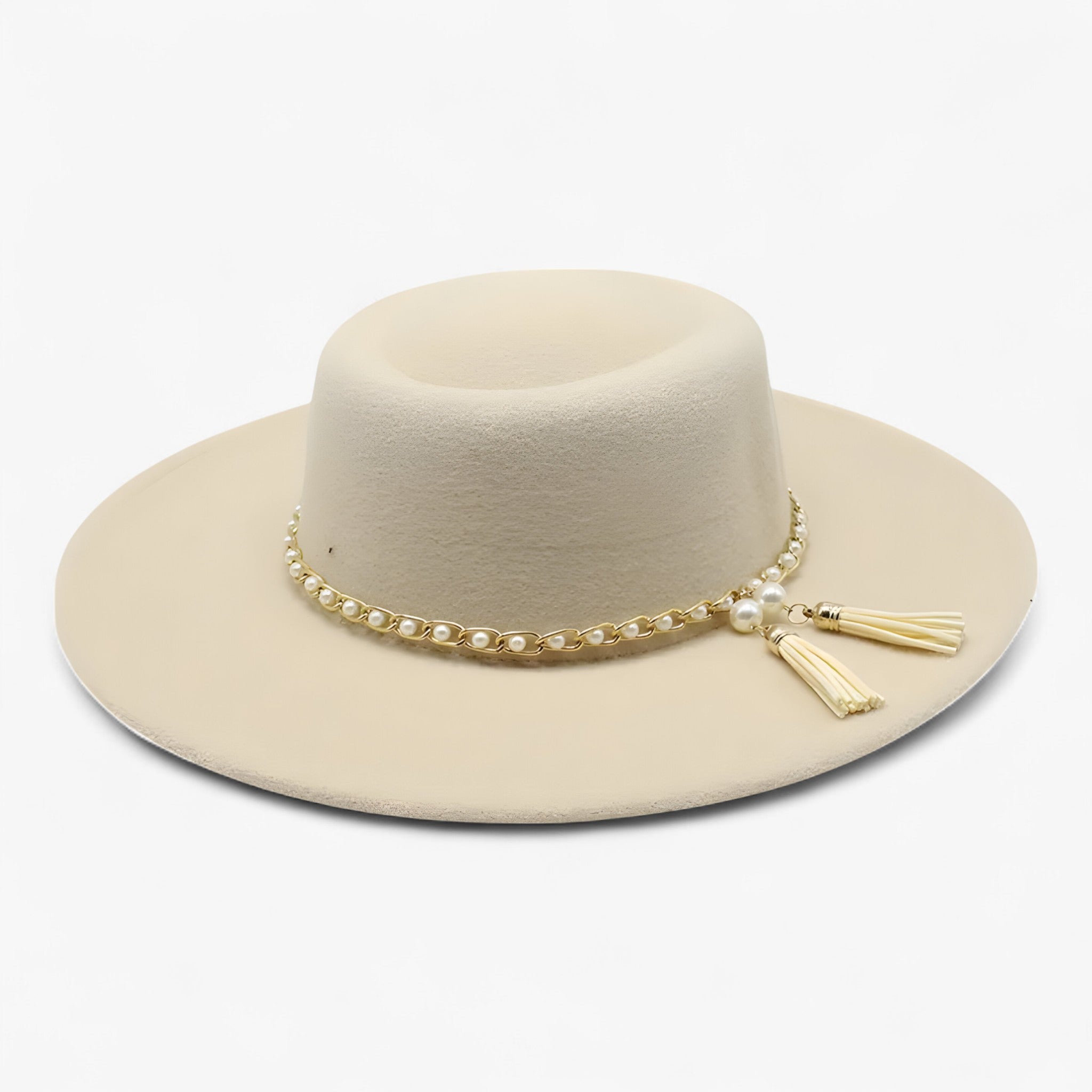 Jannela | Cappello Fedora in Lana con Perle - 05 - - Concept Palermo