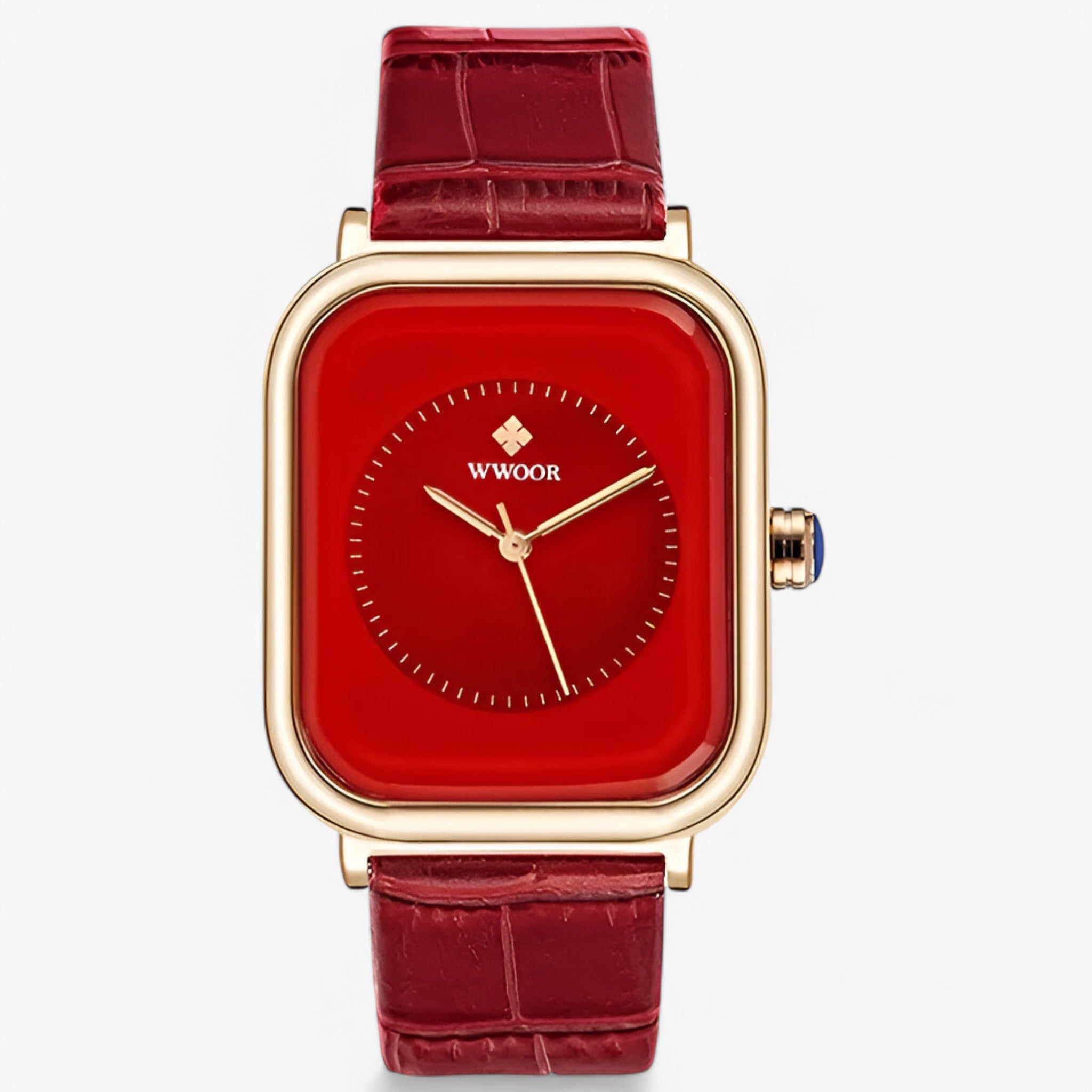 Elena | Orologio di lusso con bracciale in pelle - rossa - female watch watch for women - Concept Palermo