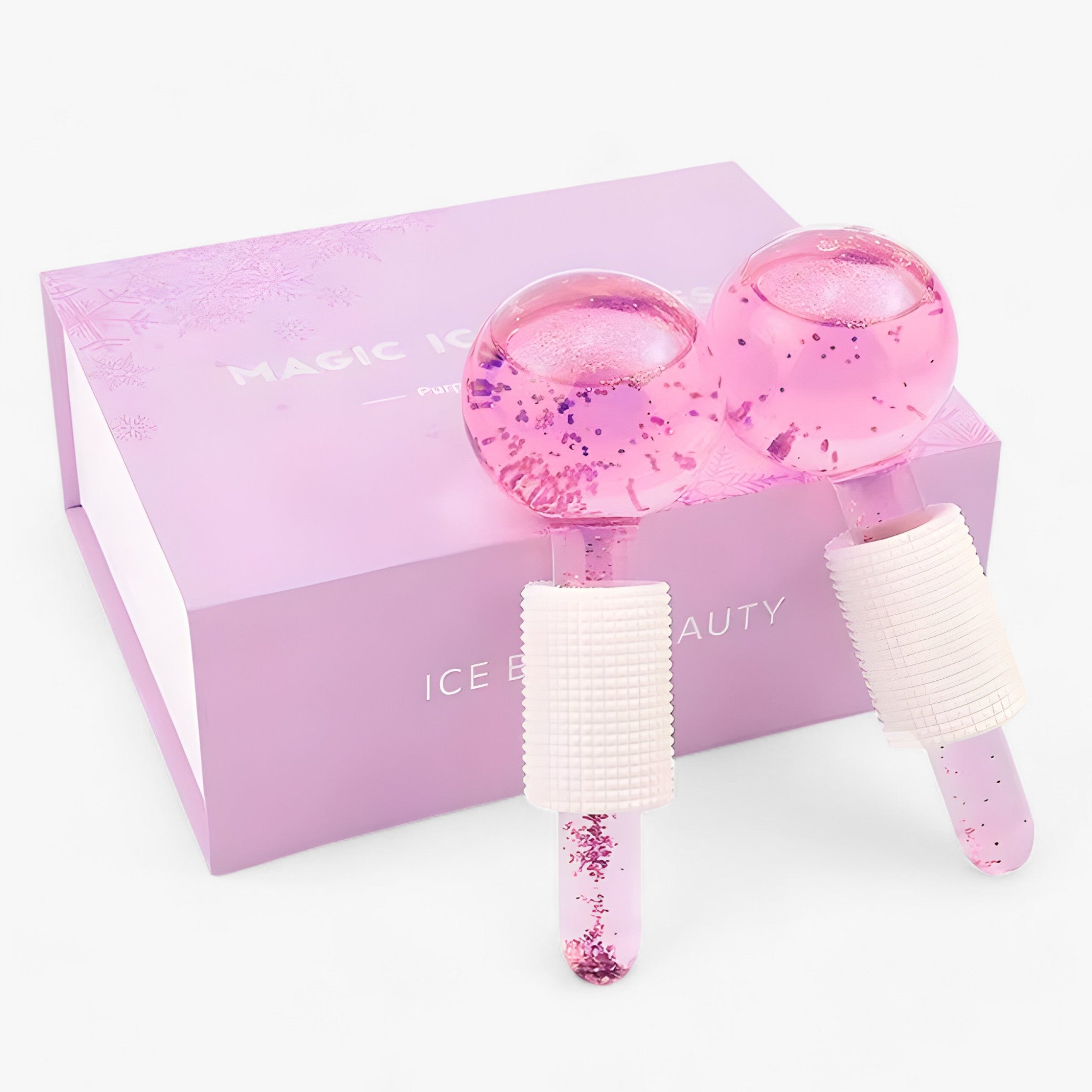 BeautyCool | Palline Cristalline Rinfrescanti - Massaggio Energetico per Viso e Occhi, 2 pezzi/confezione - NUOVA SET ROSA - BEAUTY face massage massage - Concept Palermo