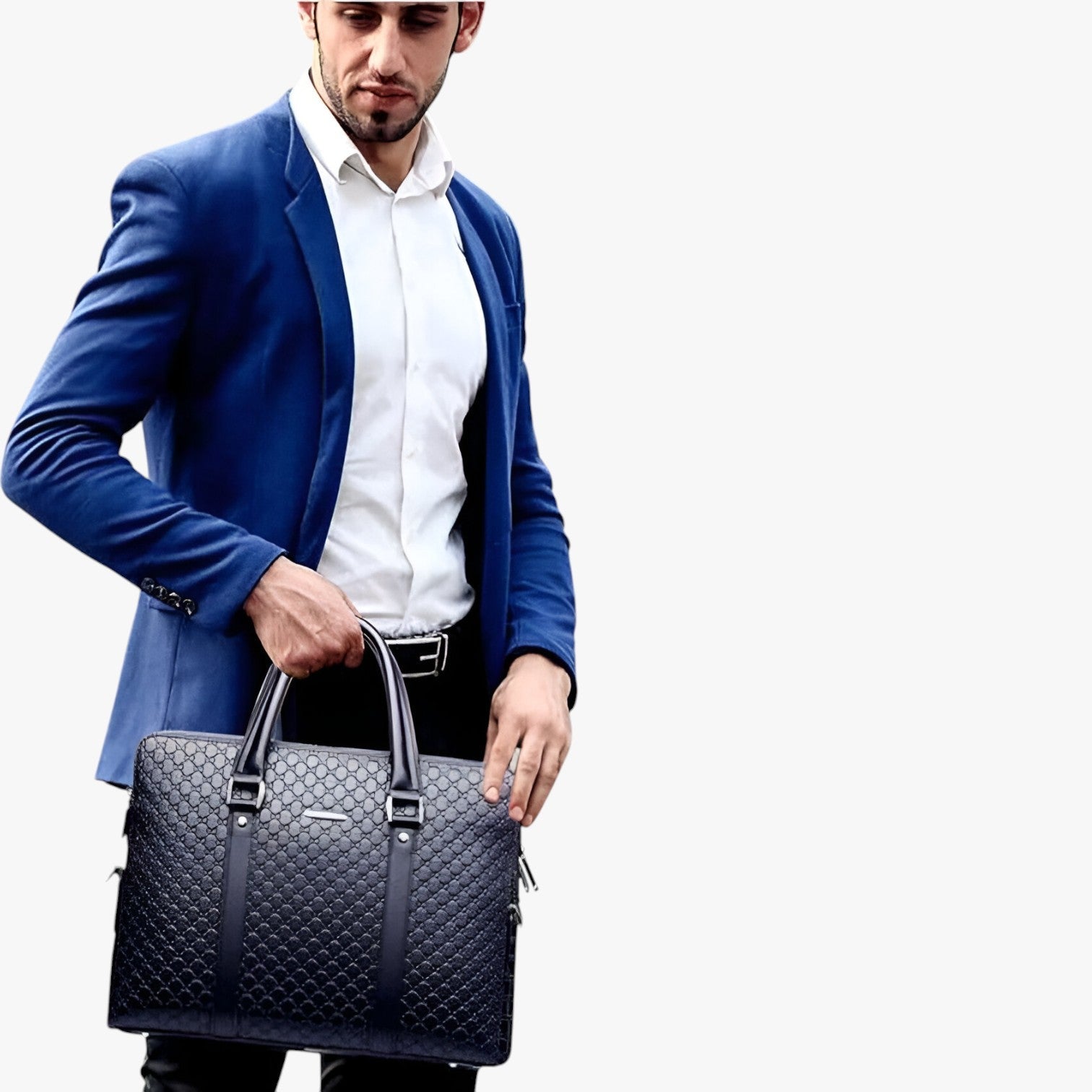 Borsa per Laptop Nolan Leren per Uomini - Alta Qualità, Spaziosa e Versatile - - bag Leather Bag mens bag - Concept Palermo