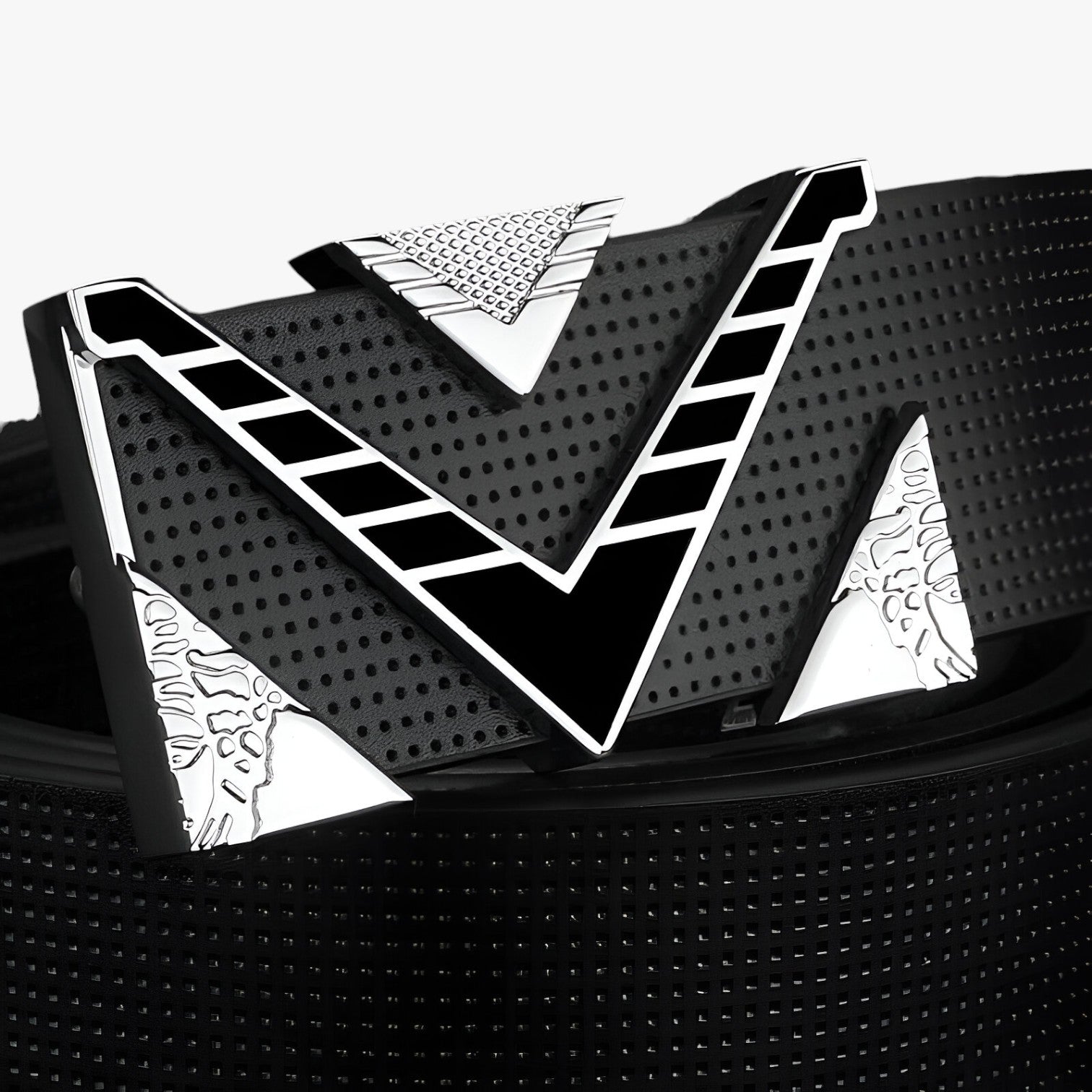 Isaac | Cintura Elegante con Fibbia V Dorata - - Belts belts for men Mens belt - Concept Palermo