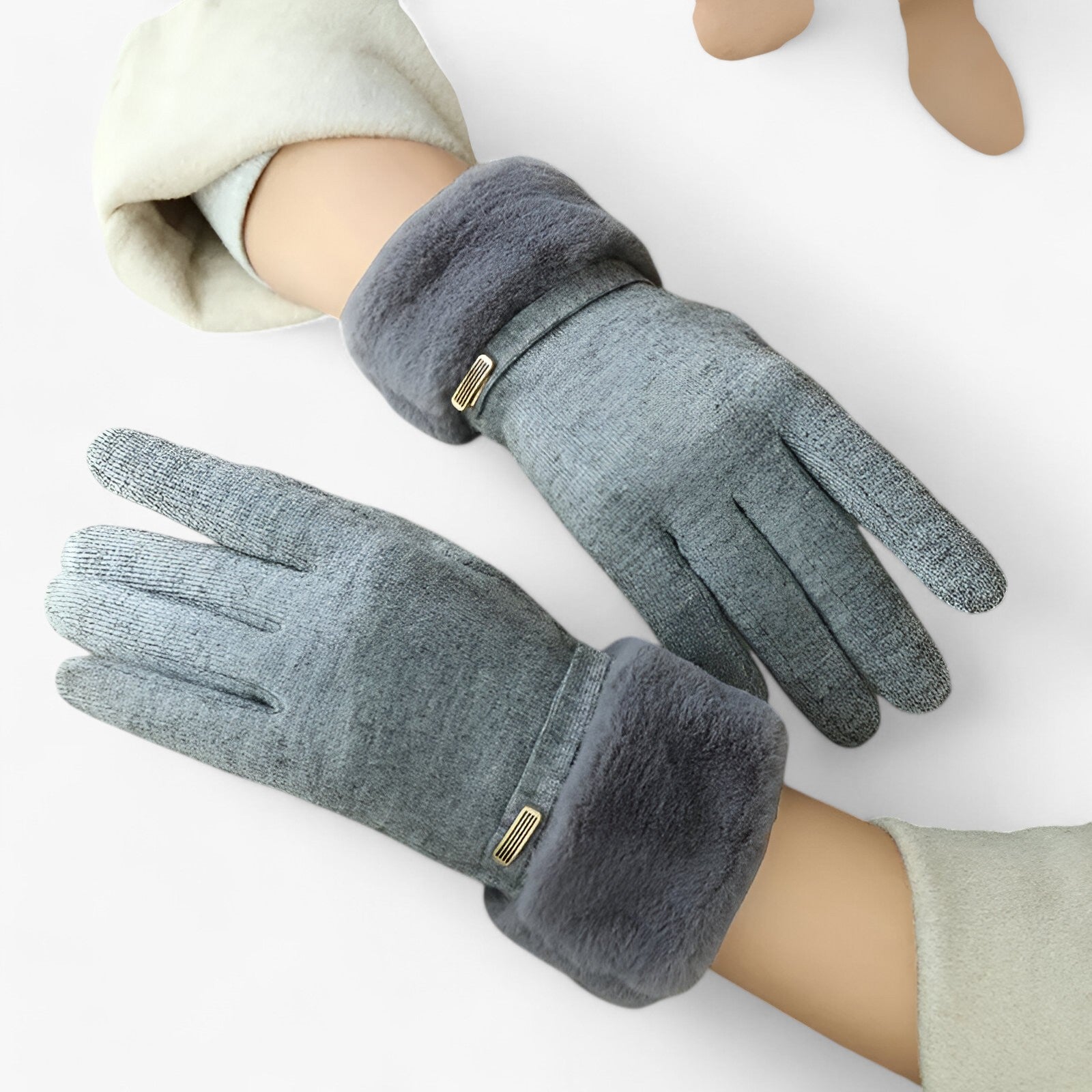 Sarah | Guanti in Velluto Caldo per Donne - Eleganti e Compatibili con il Touchscreen - - gloves winter gloves Women fashion - Concept Palermo