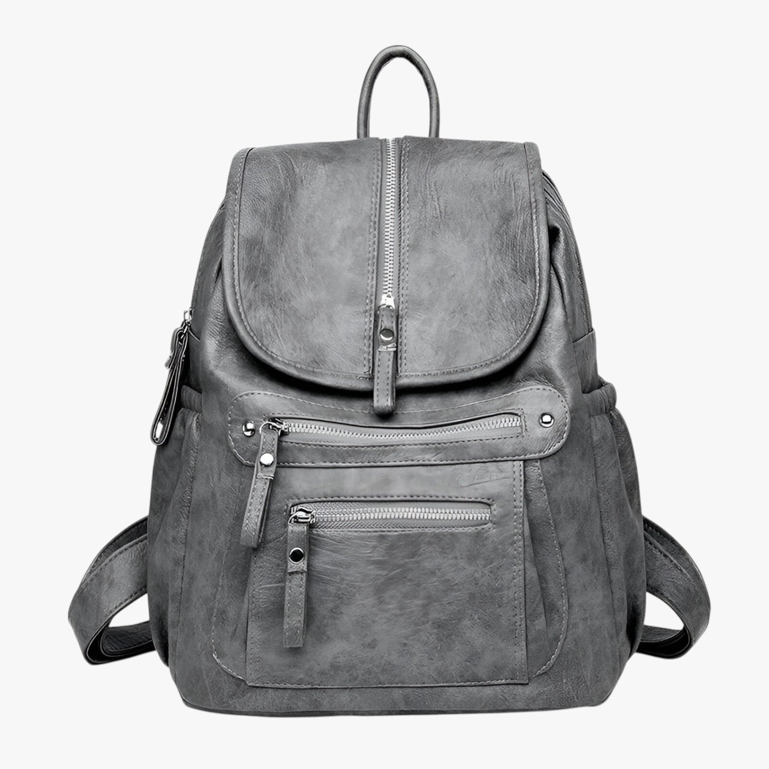 Raelynn | Zaini in Pelle di Alta Qualità Eleganza Vintage per Donne e Ragazze - Grigio - Backpacks Bags women bags - Concept Palermo