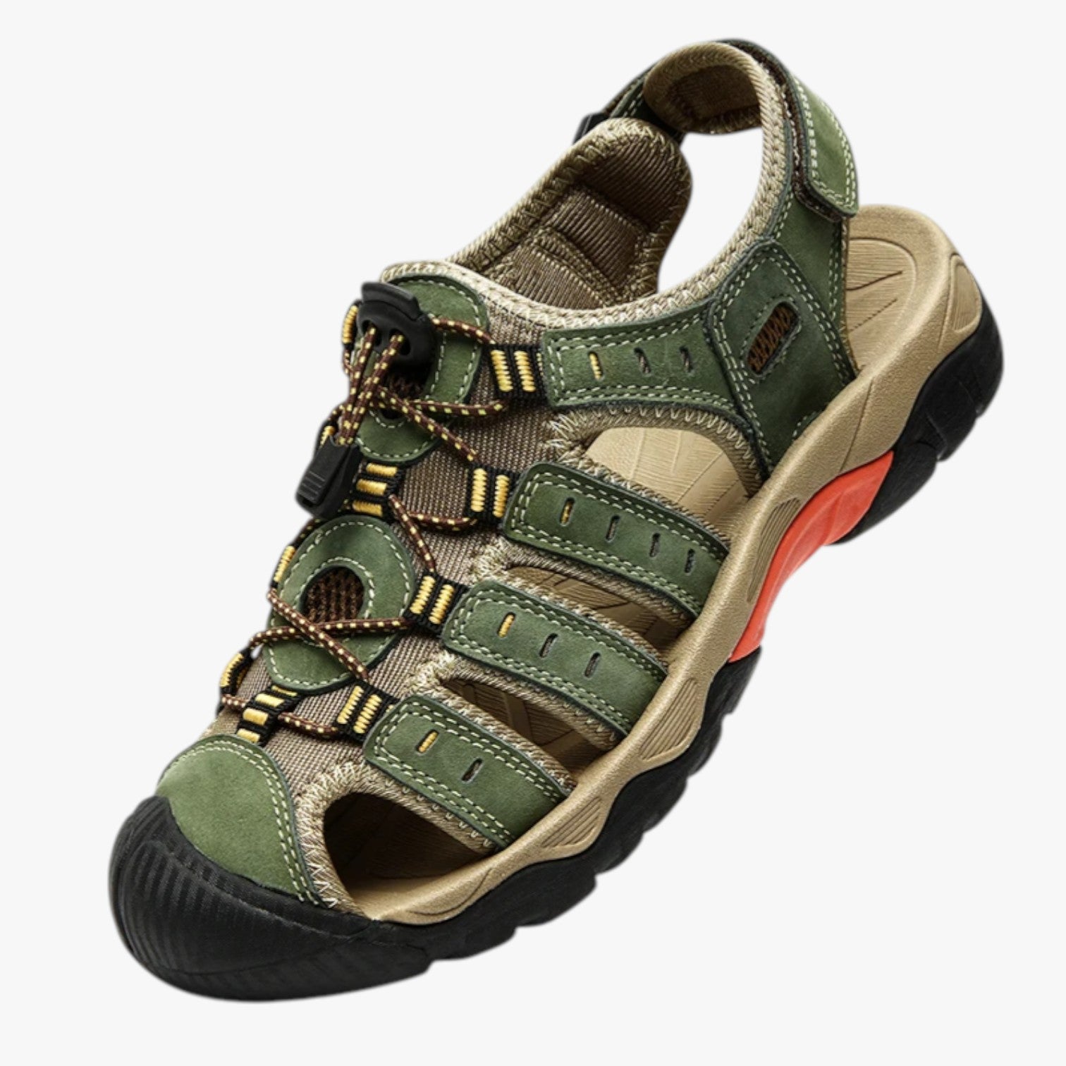 Marcus | Sandali da trekking chiusi da uomo per comfort e protezione sui sentieri - Verde - Footwear mens footwear sandals sandals for men summer footwear - Concept Palermo