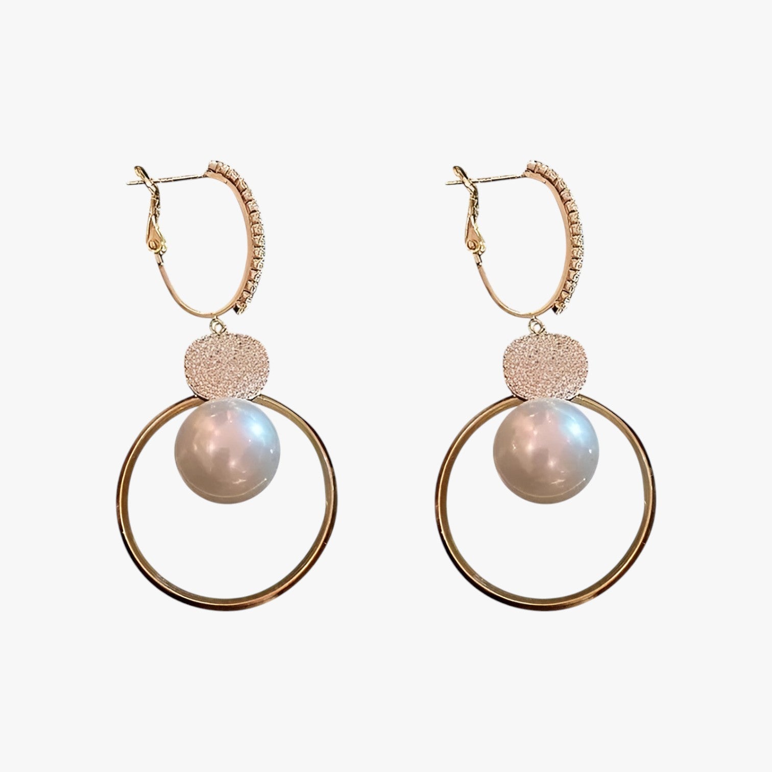 Evelyn | Elegante Radiosa - Orecchini a cerchio oversized con accenti dorati - - Accessories Jewelry EARRINGS womens earring - Concept Palermo