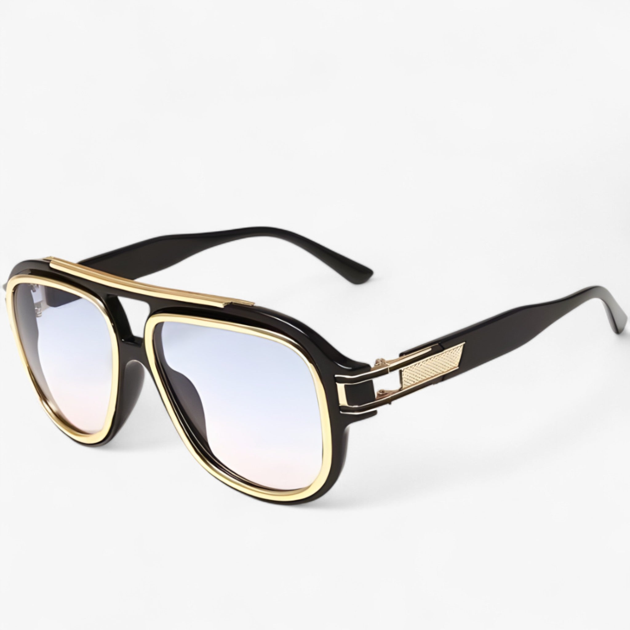 Rafael | Occhiali da sole vintage glamour anti-irritazione - 2. Nero Blu - Fashion Sunglasses men sunglasses polarized mens sunglasses Polarized man sunglasses Sunglasses sunglasses polarized men - Concept Palermo