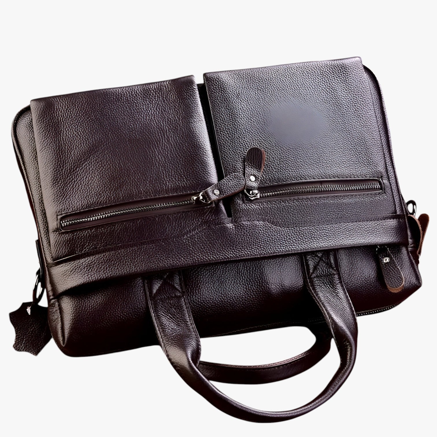 Benjamin | Borsa da Viaggio Uomo in Vera Pelle Elegante Valigetta Tracolla per Laptop - - Bags bags for men - Concept Palermo