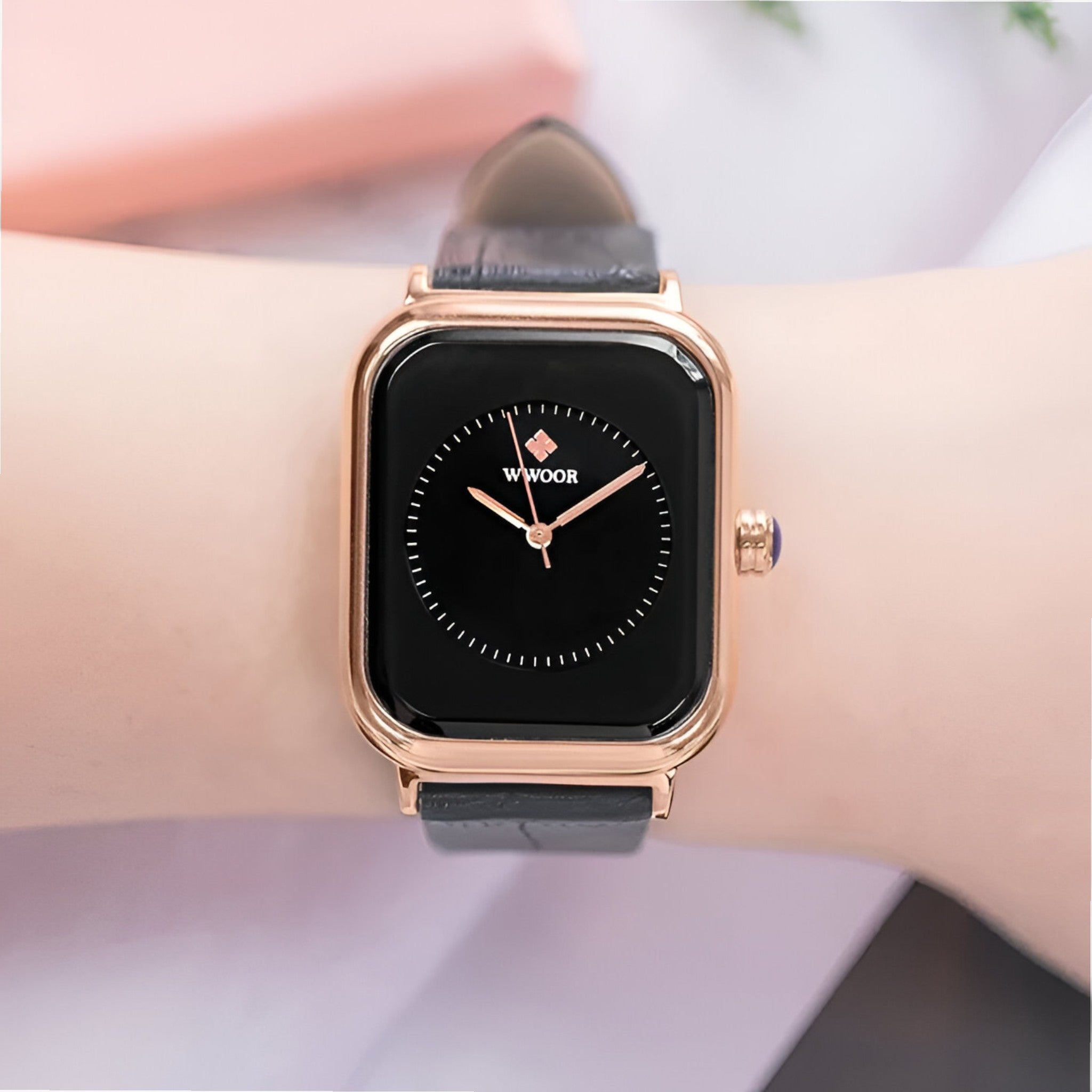 Elena | Orologio di lusso con bracciale in pelle - - female watch watch for women - Concept Palermo
