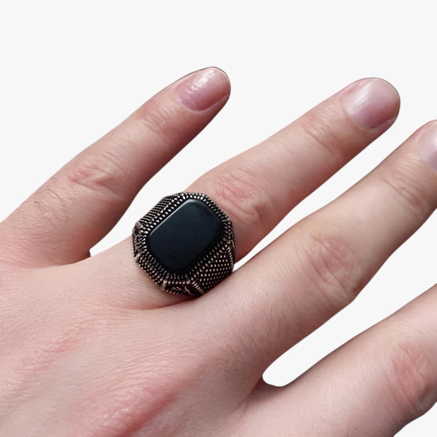 Emory | Anello in zirconia fatto a mano con unico motivo floreale - - mens accessory mens ring Rings - Concept Palermo