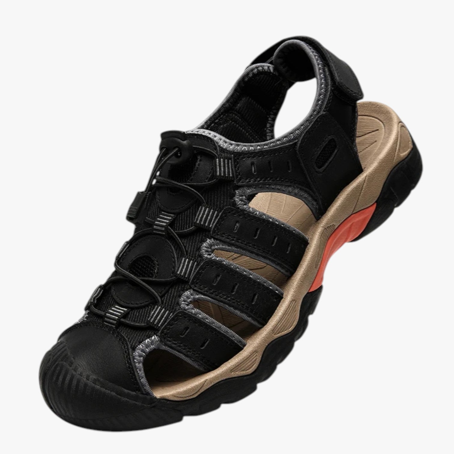 Marcus | Sandali da trekking chiusi da uomo per comfort e protezione sui sentieri - Nero - Footwear mens footwear sandals sandals for men summer footwear - Concept Palermo