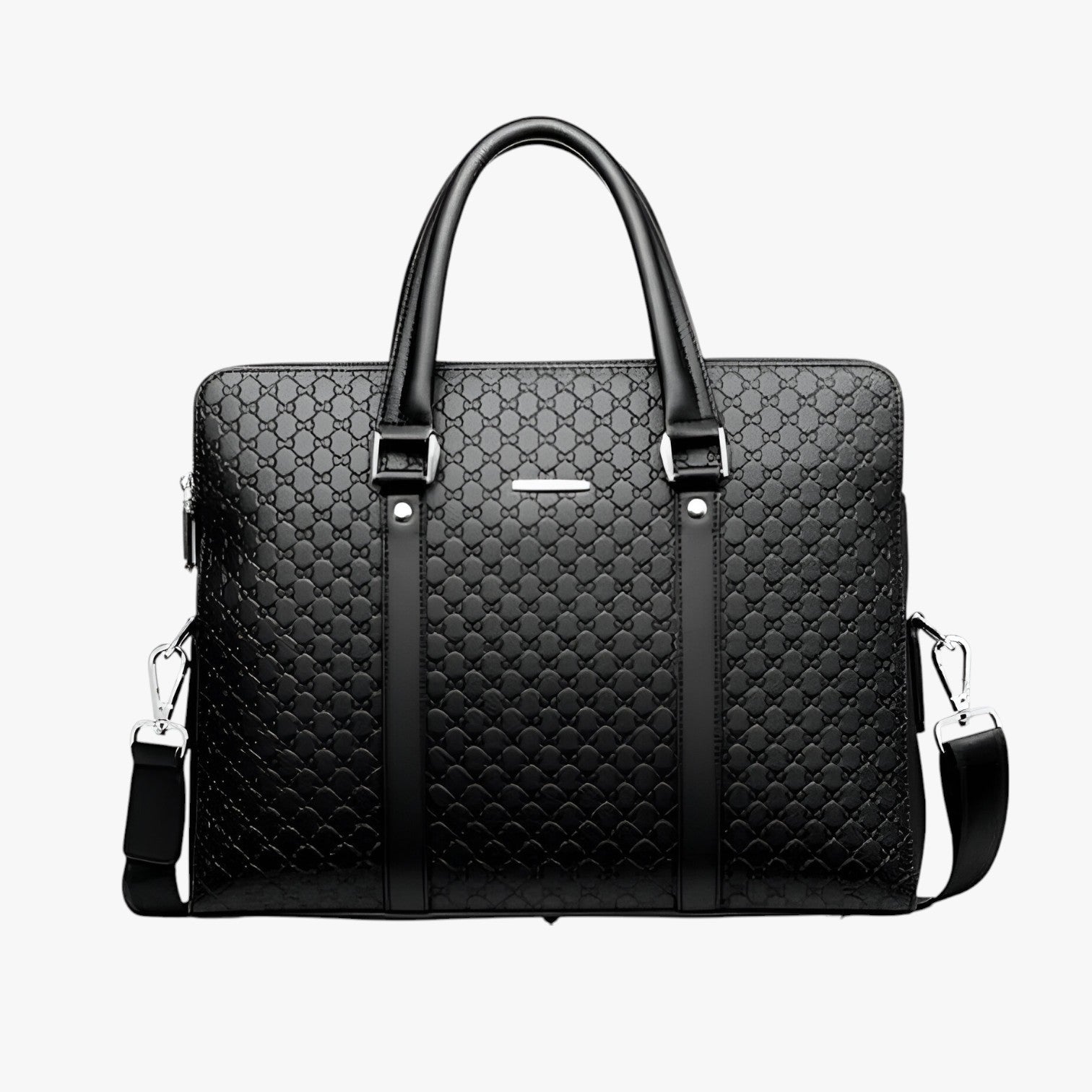 Borsa per Laptop Nolan Leren per Uomini - Alta Qualità, Spaziosa e Versatile - nero - bag Leather Bag mens bag - Concept Palermo