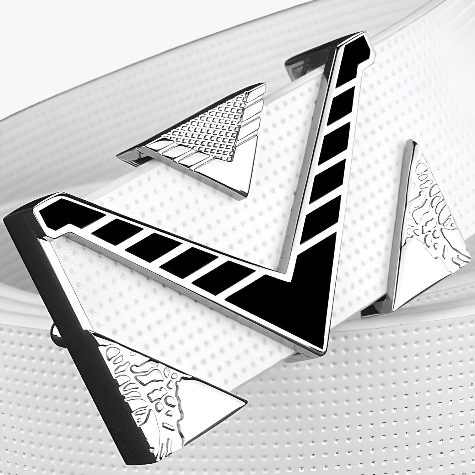 Isaac | Cintura Elegante con Fibbia V Dorata - - Belts belts for men Mens belt - Concept Palermo