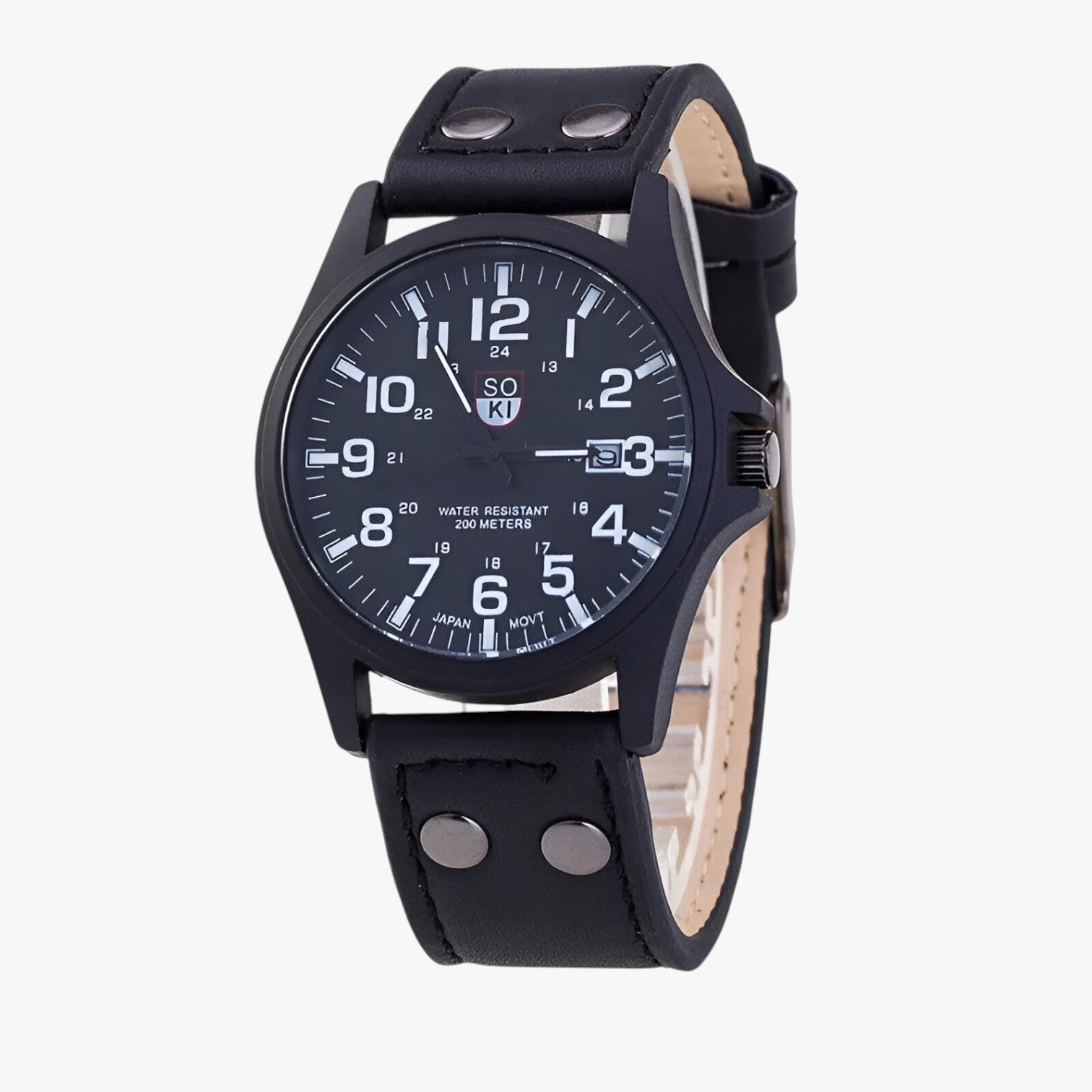Claudio | Eleganza quotidiana – Orologio da uomo con data e stile sportivo - nero - watch watch for men watches WATCHES FOR MEN - Concept Palermo