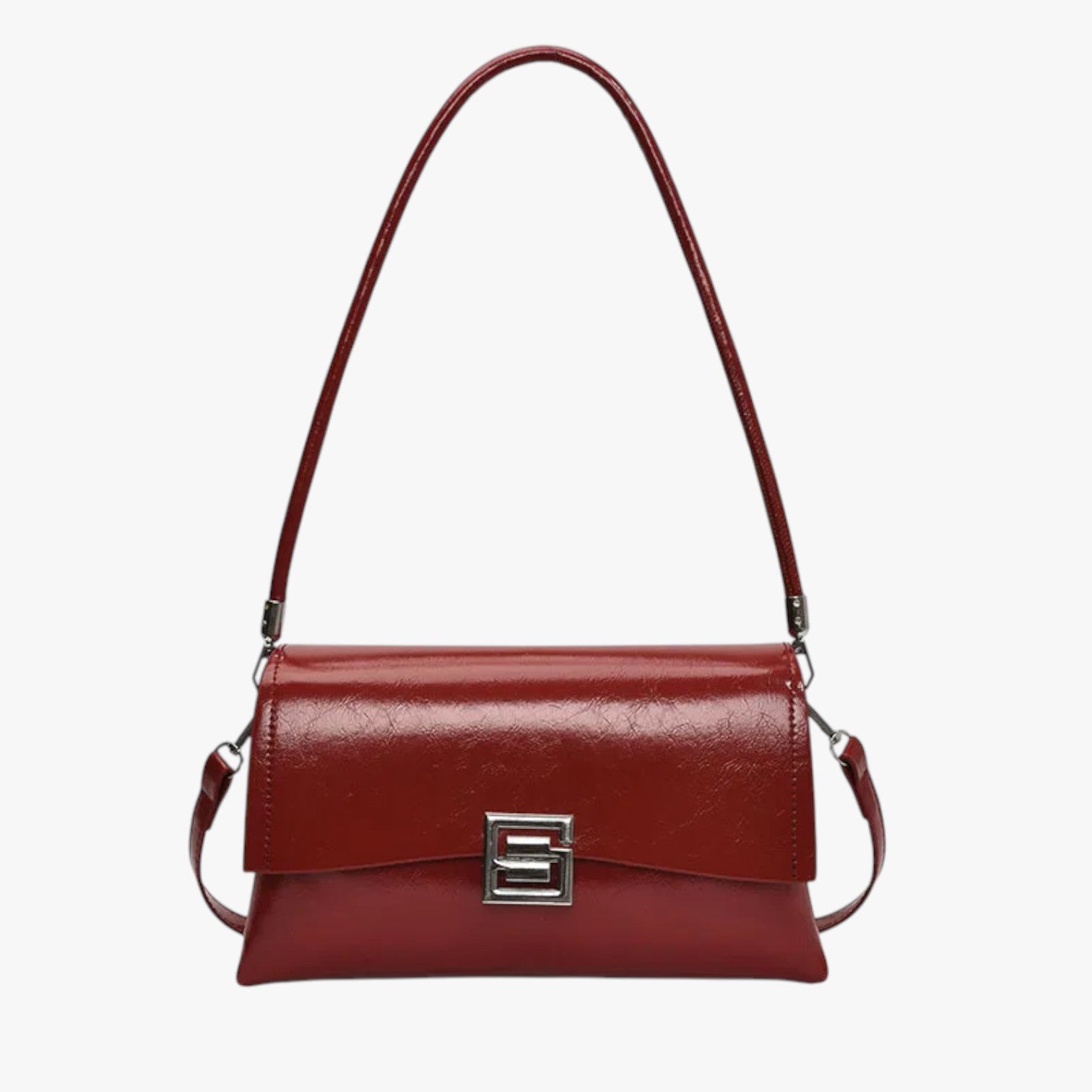 Amelia | Elegante borsa a conchiglia - con una finitura lussuosa per un tocco raffinato - Rosso - Bags women bags Women's handbags - Concept Palermo