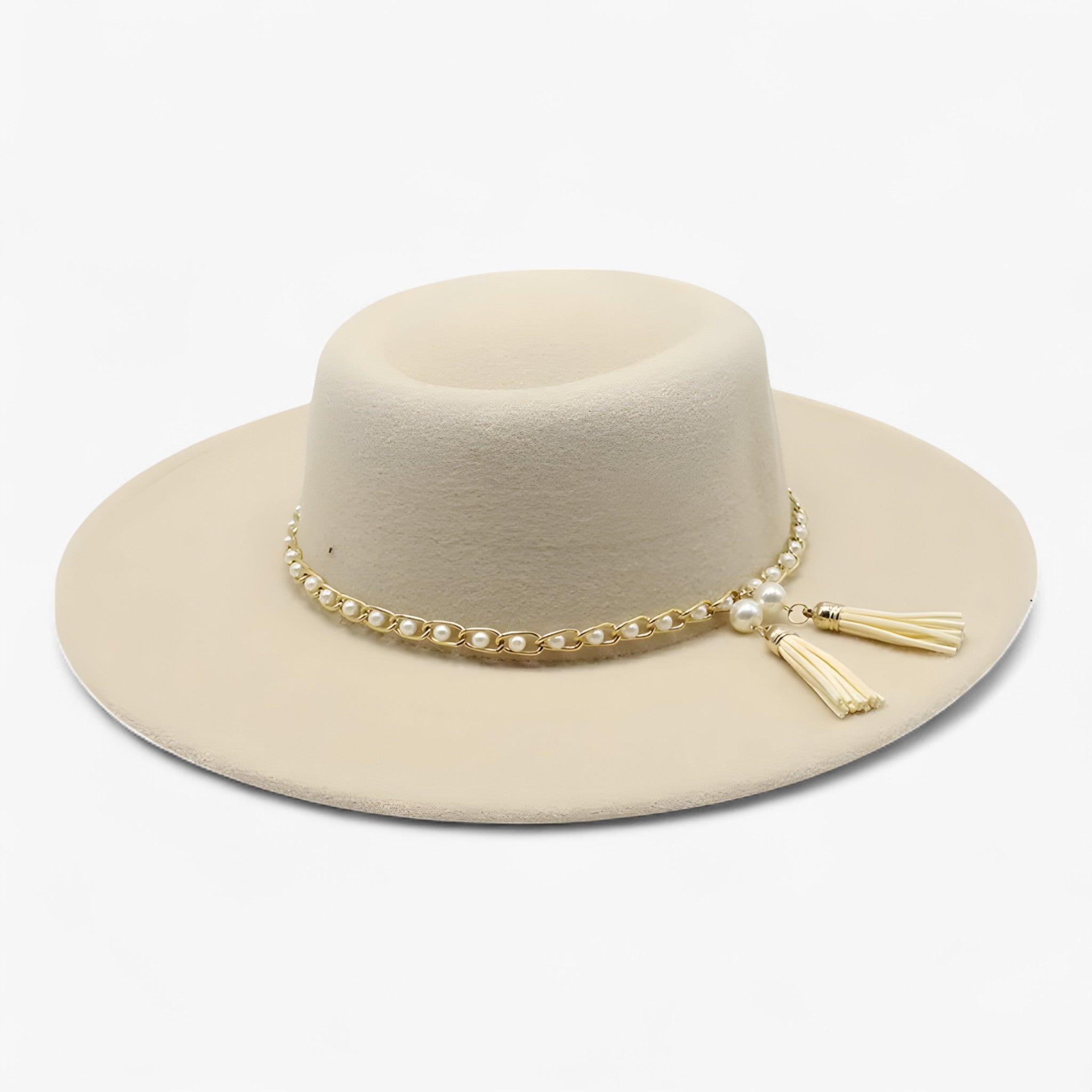 Jannela | Cappello Fedora in Lana con Perle - 01 - - Concept Palermo