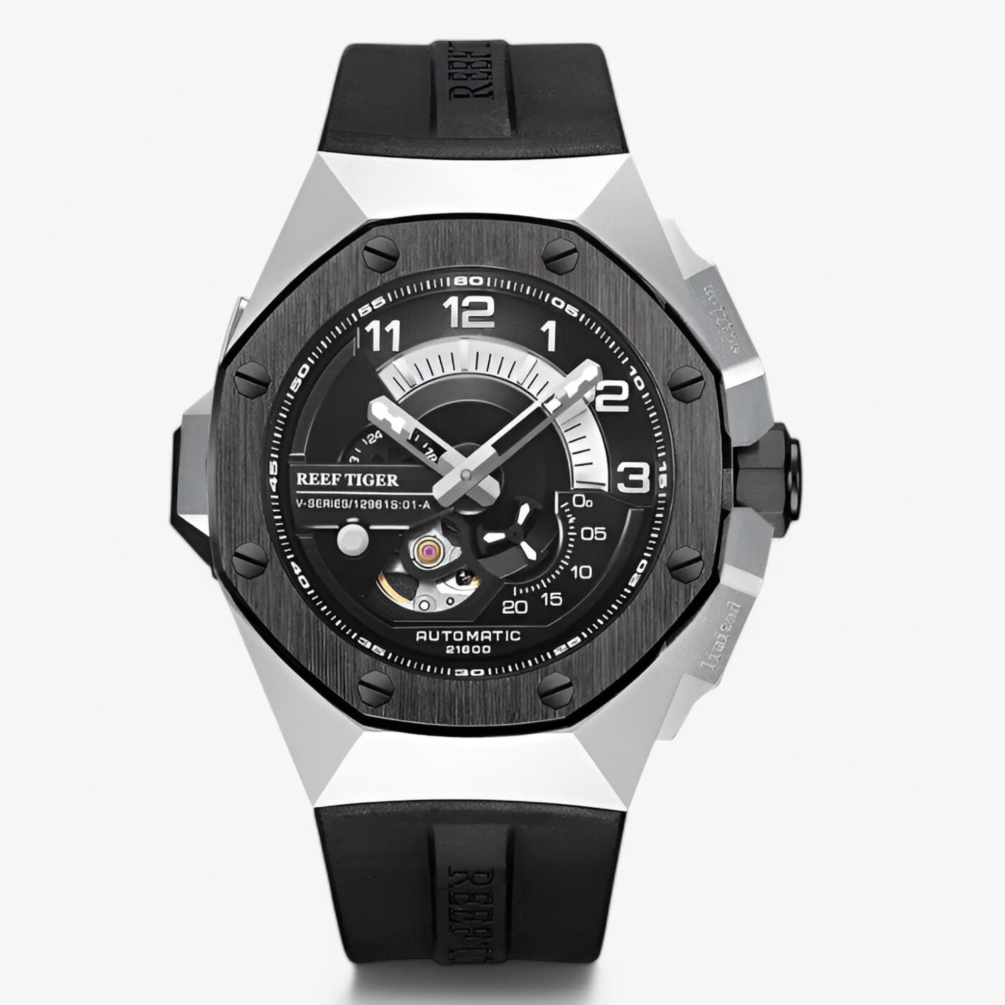 Cyrilo | Orologio Sportivo Automatico di Lusso - argento nero nero - - Concept Palermo