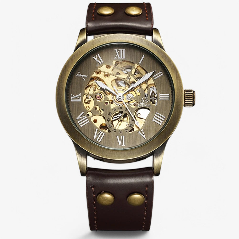 Luc | Orologio da uomo retrò di lusso – Senza tempo e stiloso - Marrone senza scatola - watch for men watches - Concept Palermo