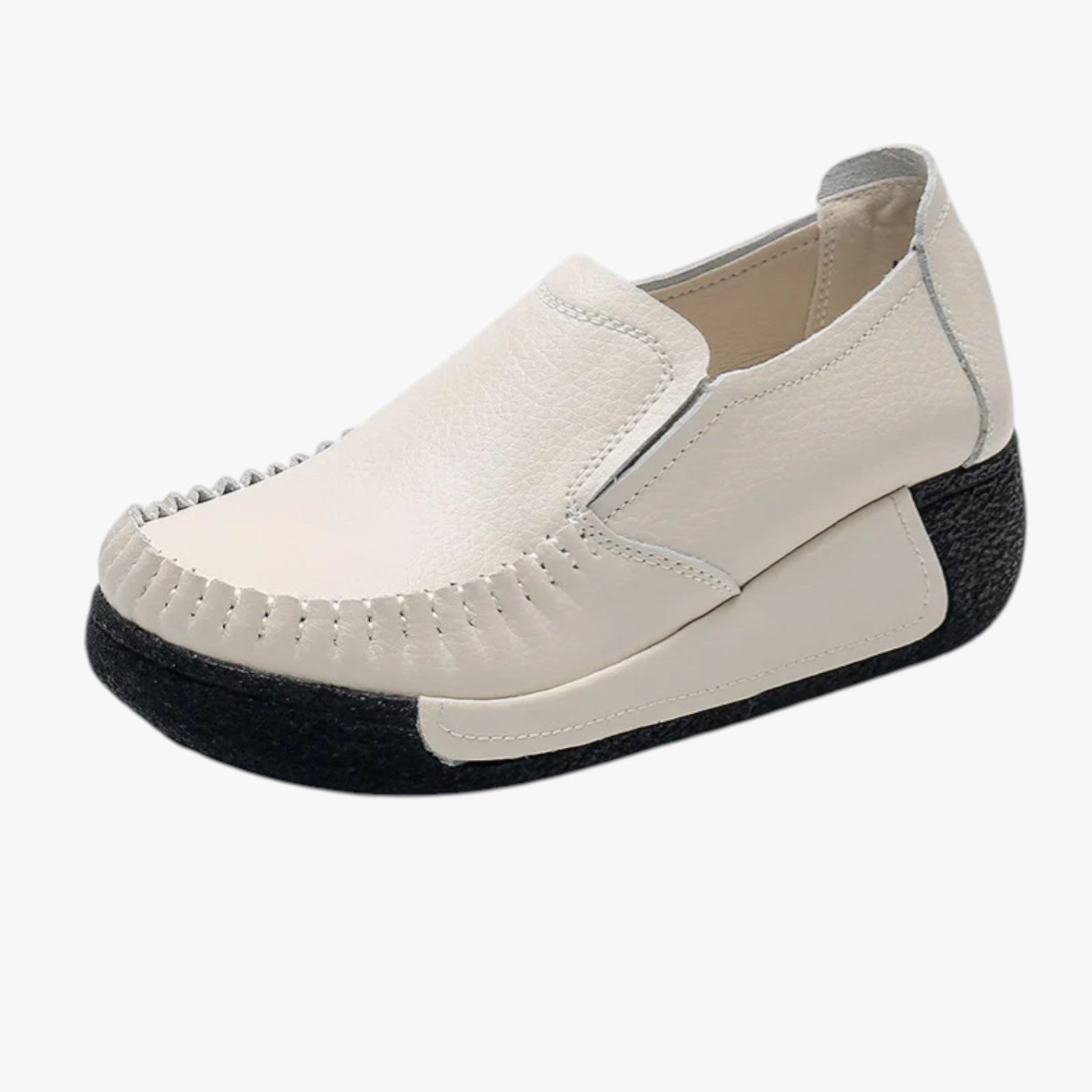 Adrianna | Mocassini in vera pelle - Morbidi e comodi con plateau per le mamme - beige - shoes shoes for women womens shoes - Concept Palermo