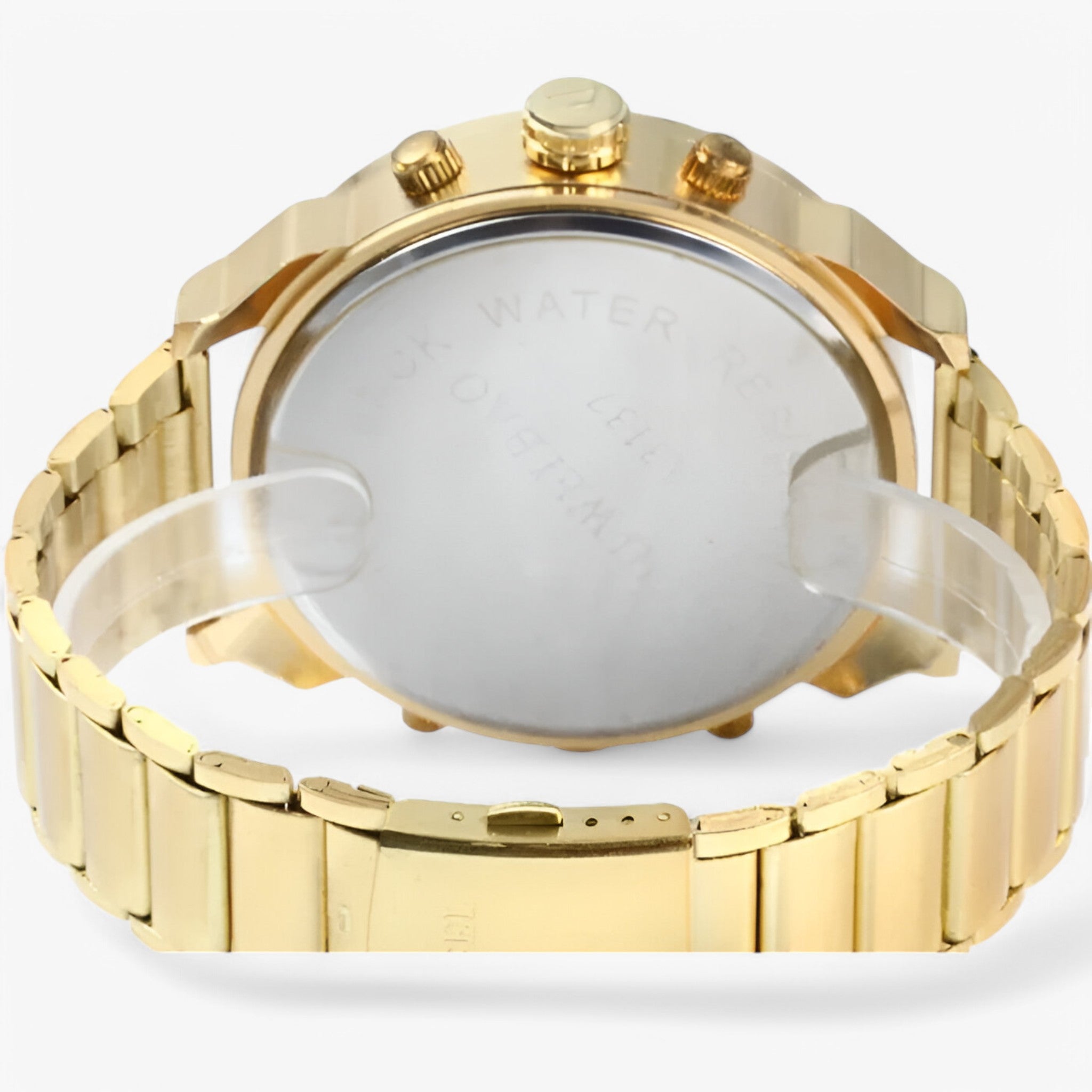 Leonidas | Orologio di Lusso in Acciaio Dorato a Doppio Fuso Orario - - - Concept Palermo