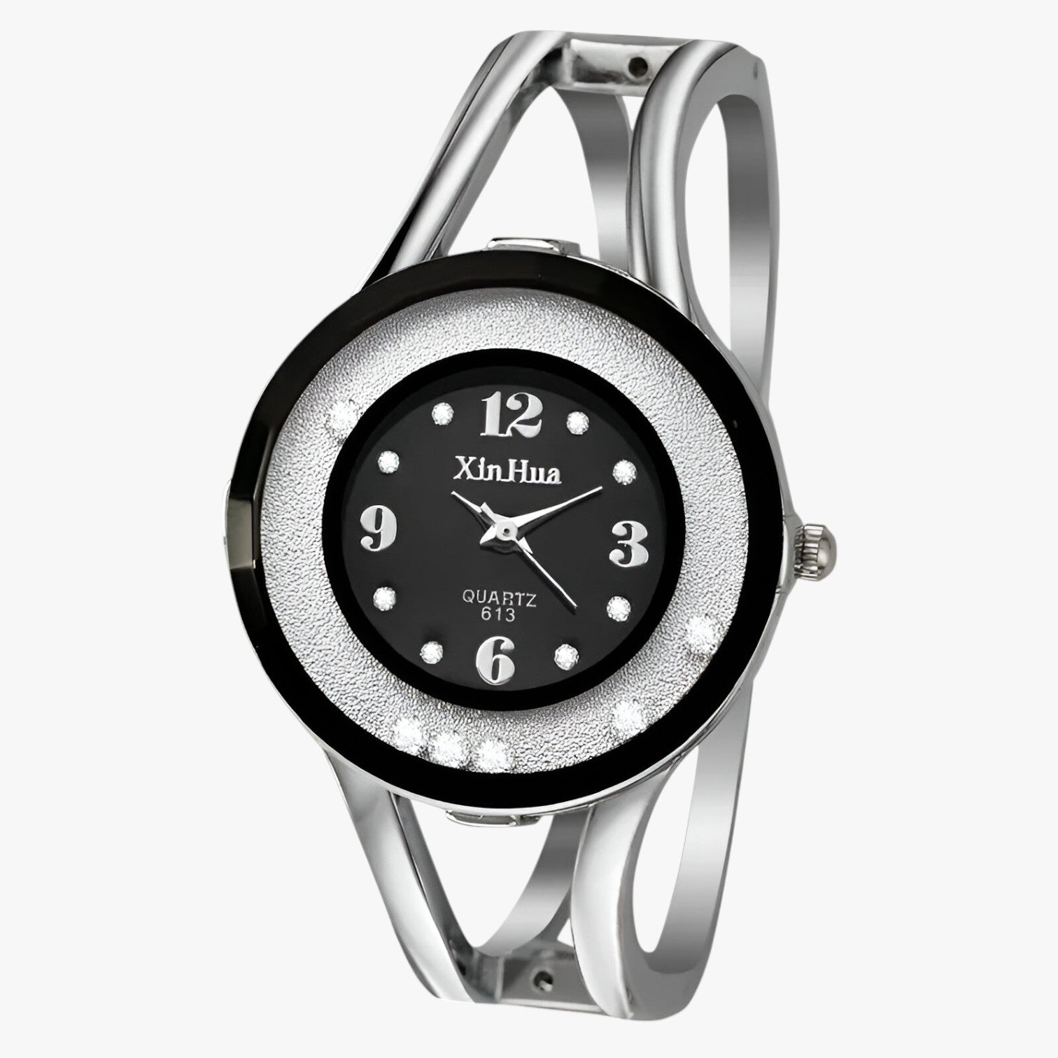 Amaia | Elegante orologio con bracciale in cristallo - Nero - female watch ladies watch watch watch for women watches - Concept Palermo