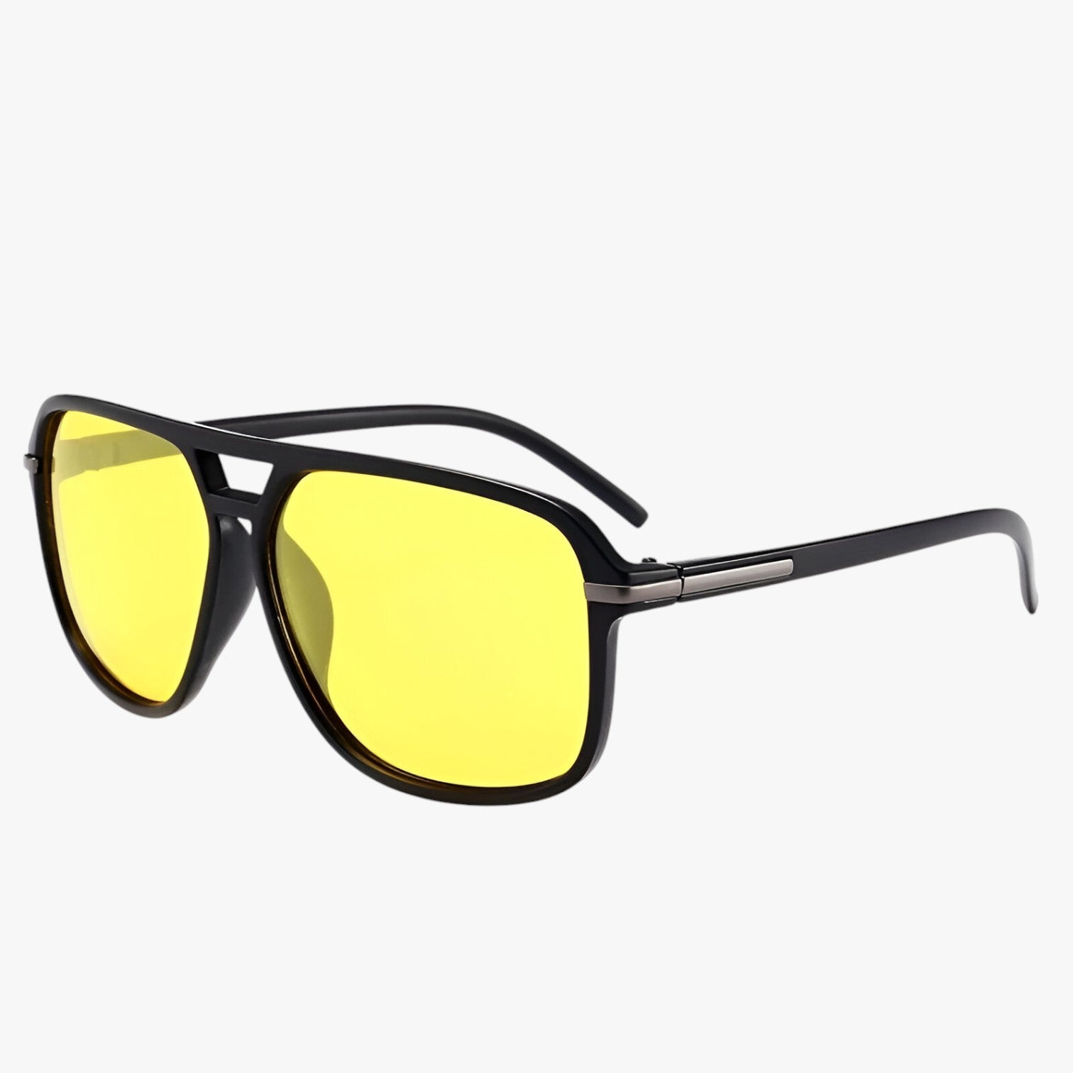 Mel | Occhiali da sole a forma di pilota vintage con protezione UV400 - GEEL (NACHTZICHT) - mens accessory mens sunglasses Sunglasses - Concept Palermo