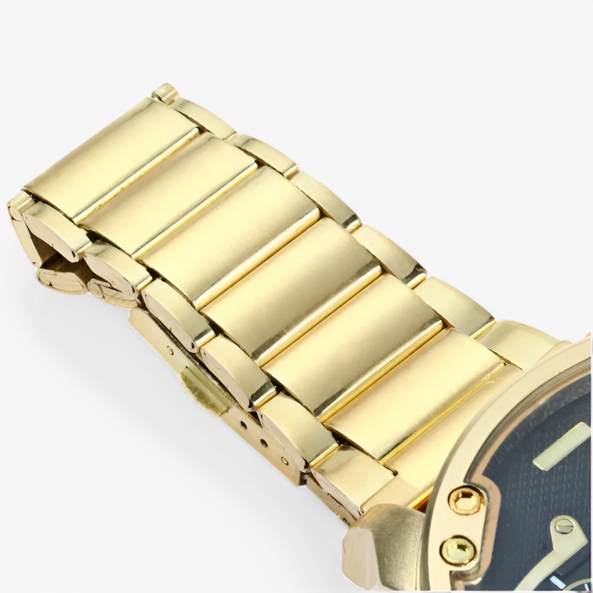 Leonidas | Orologio di Lusso in Acciaio Dorato a Doppio Fuso Orario - - - Concept Palermo
