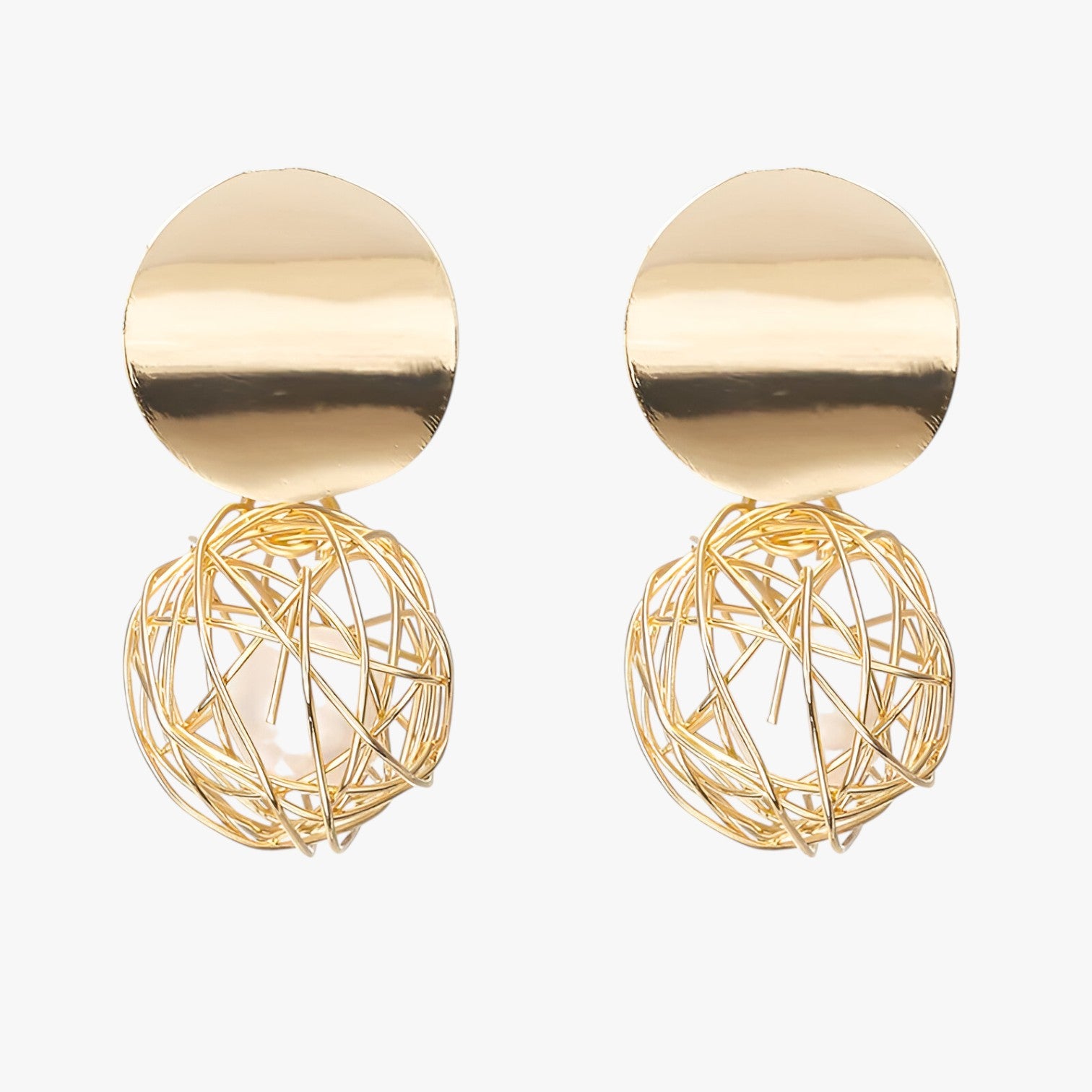 Genalyn | Orecchini a sfera in oro - con un tocco vintage - - EARRINGS New Fashion Earrings womens earring - Concept Palermo